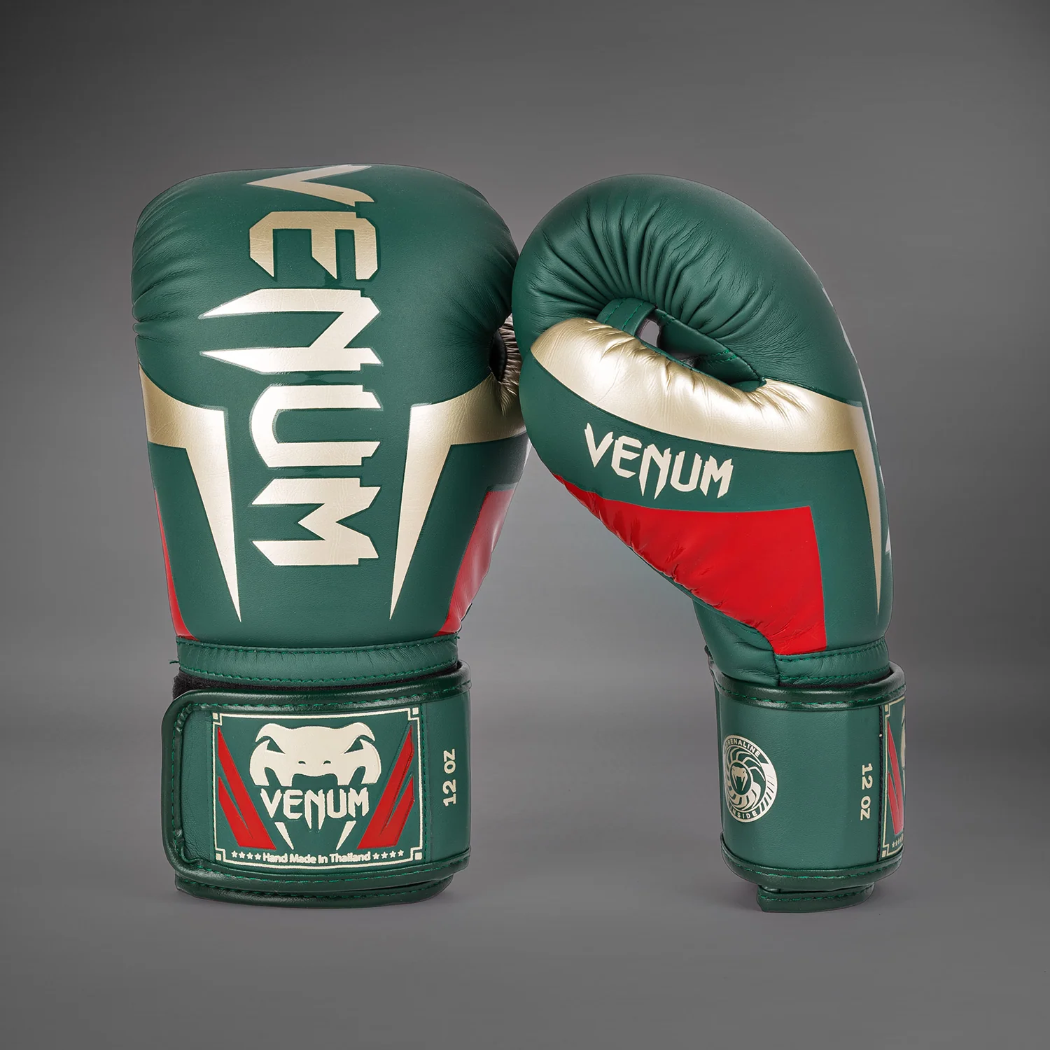 Venum Elite Boxing Gloves - Green - Special Edition - Image 2