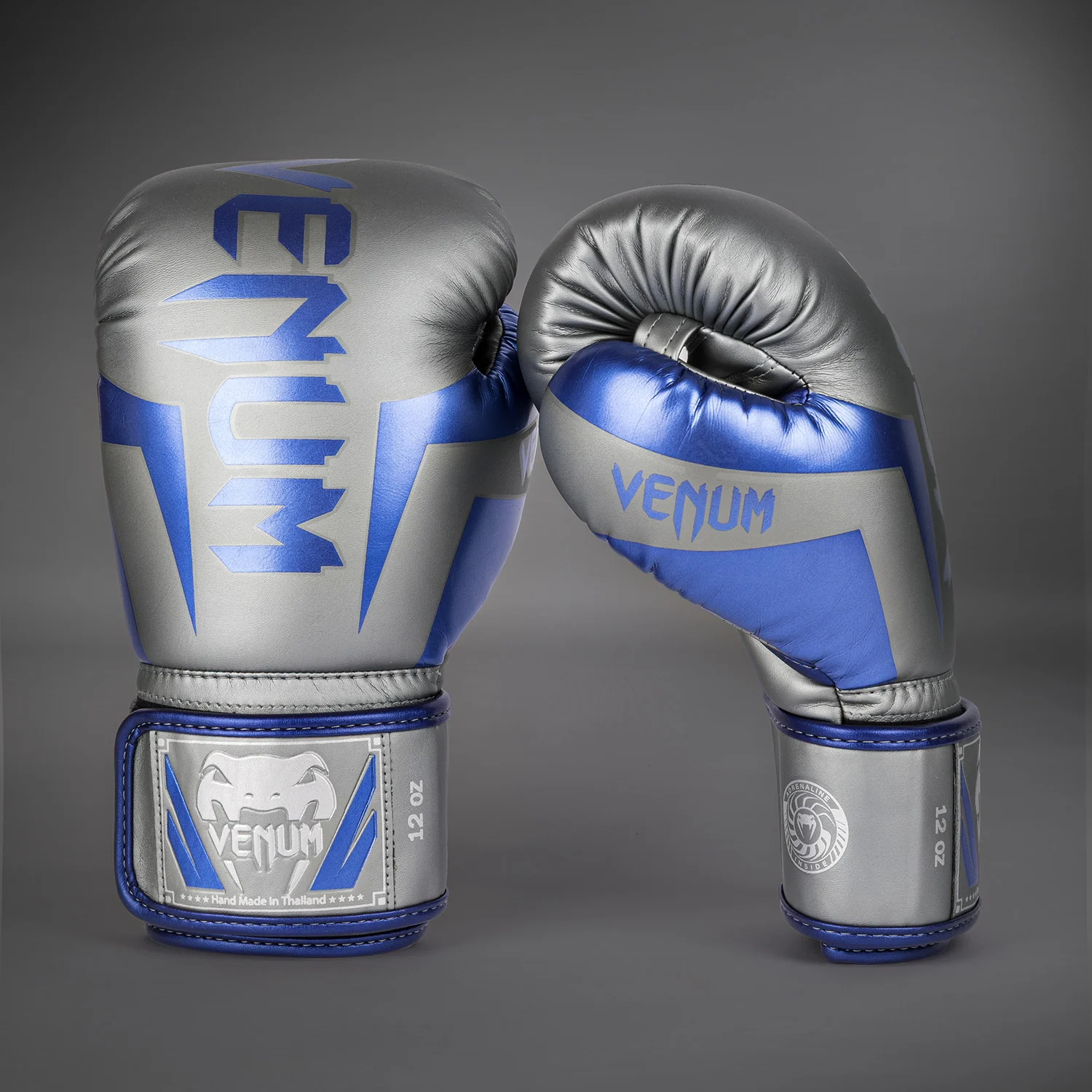 Venum Elite Boxing Gloves - Grey - Special Edition - Image 2