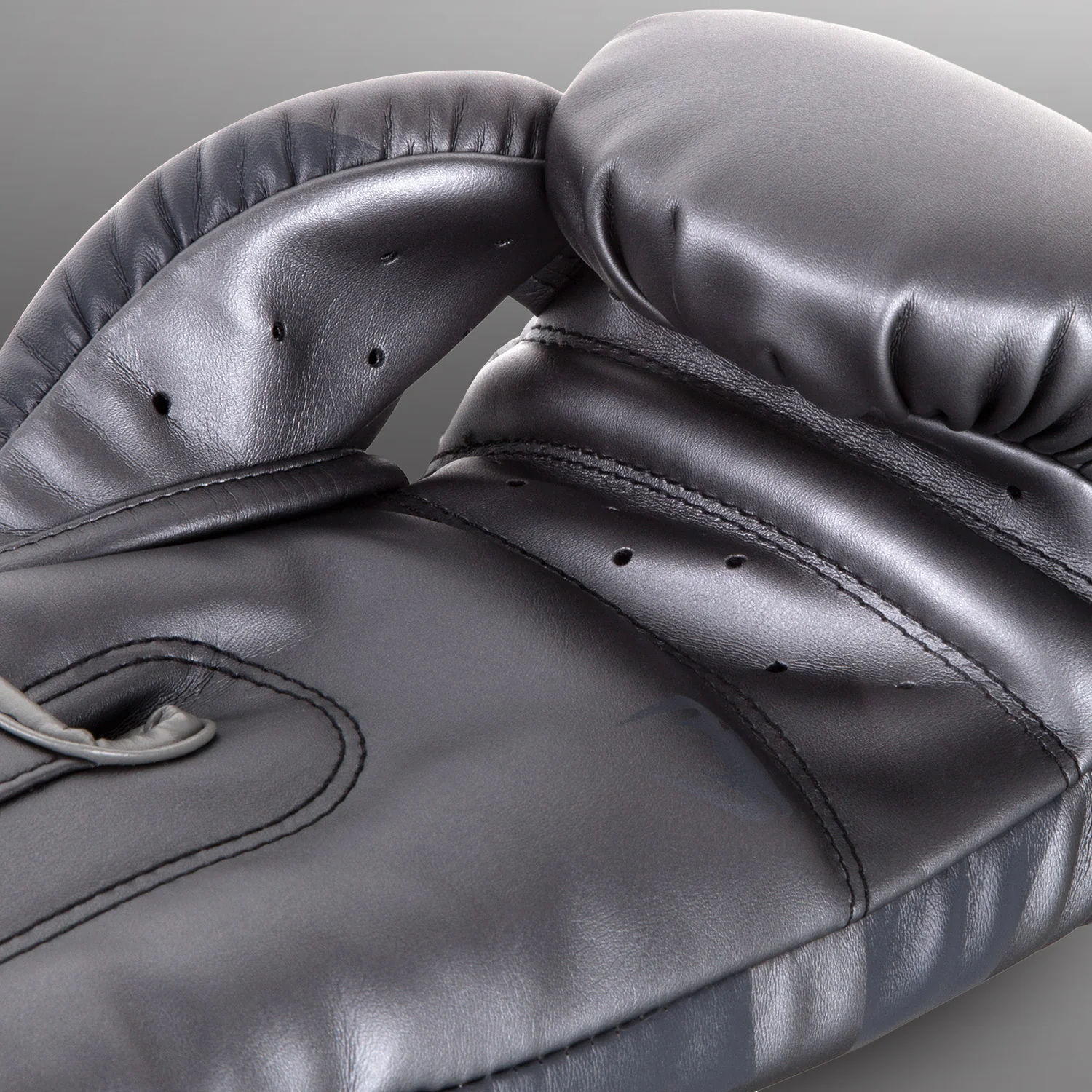 Venum Elite Boxing Gloves - Grey/Grey - Image 3