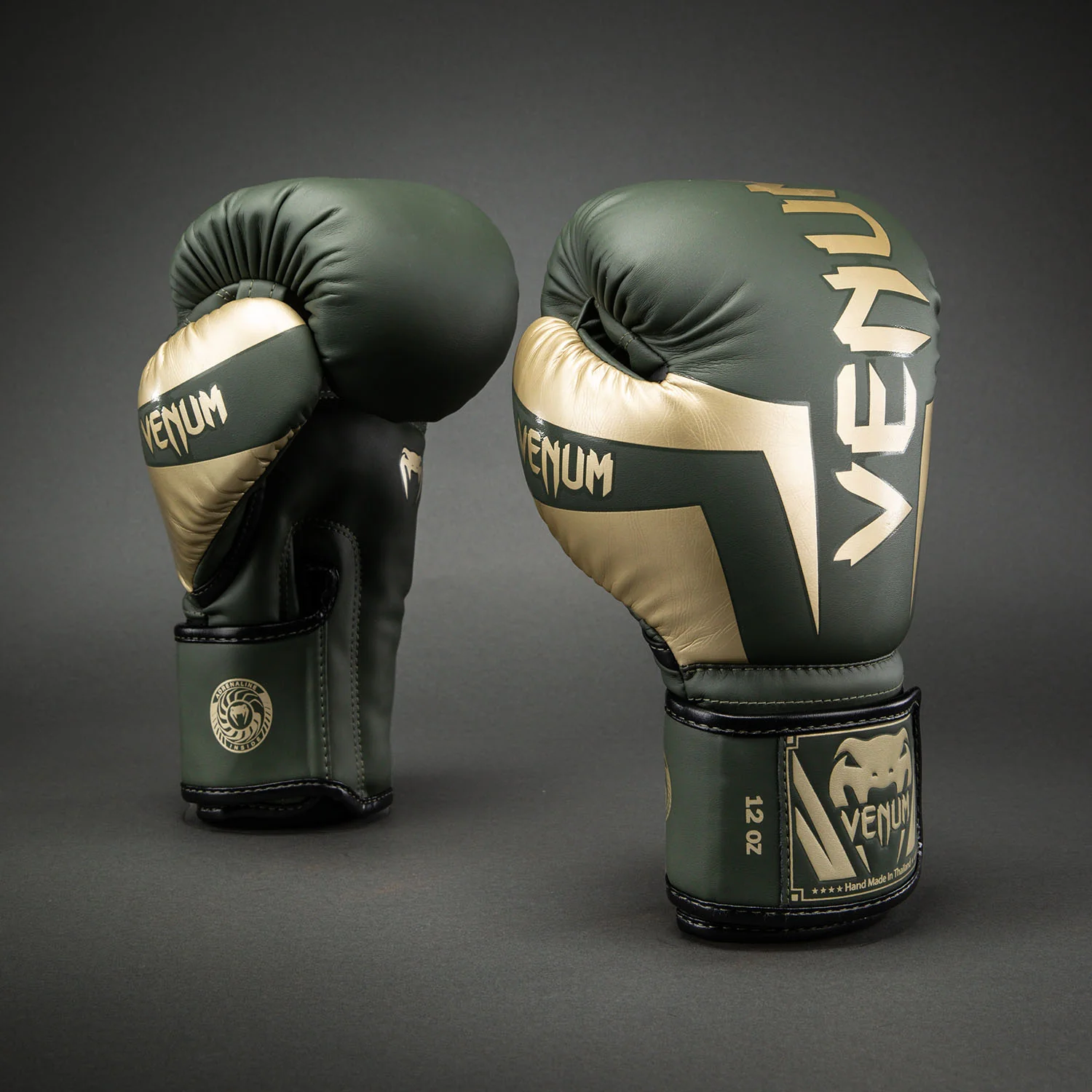 Venum Elite Boxing Gloves - Khaki - Image 2