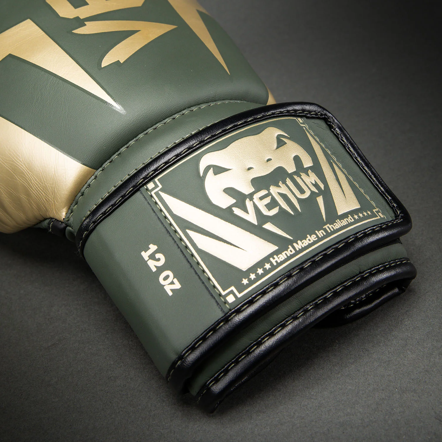 Venum Elite Boxing Gloves - Khaki - Image 3