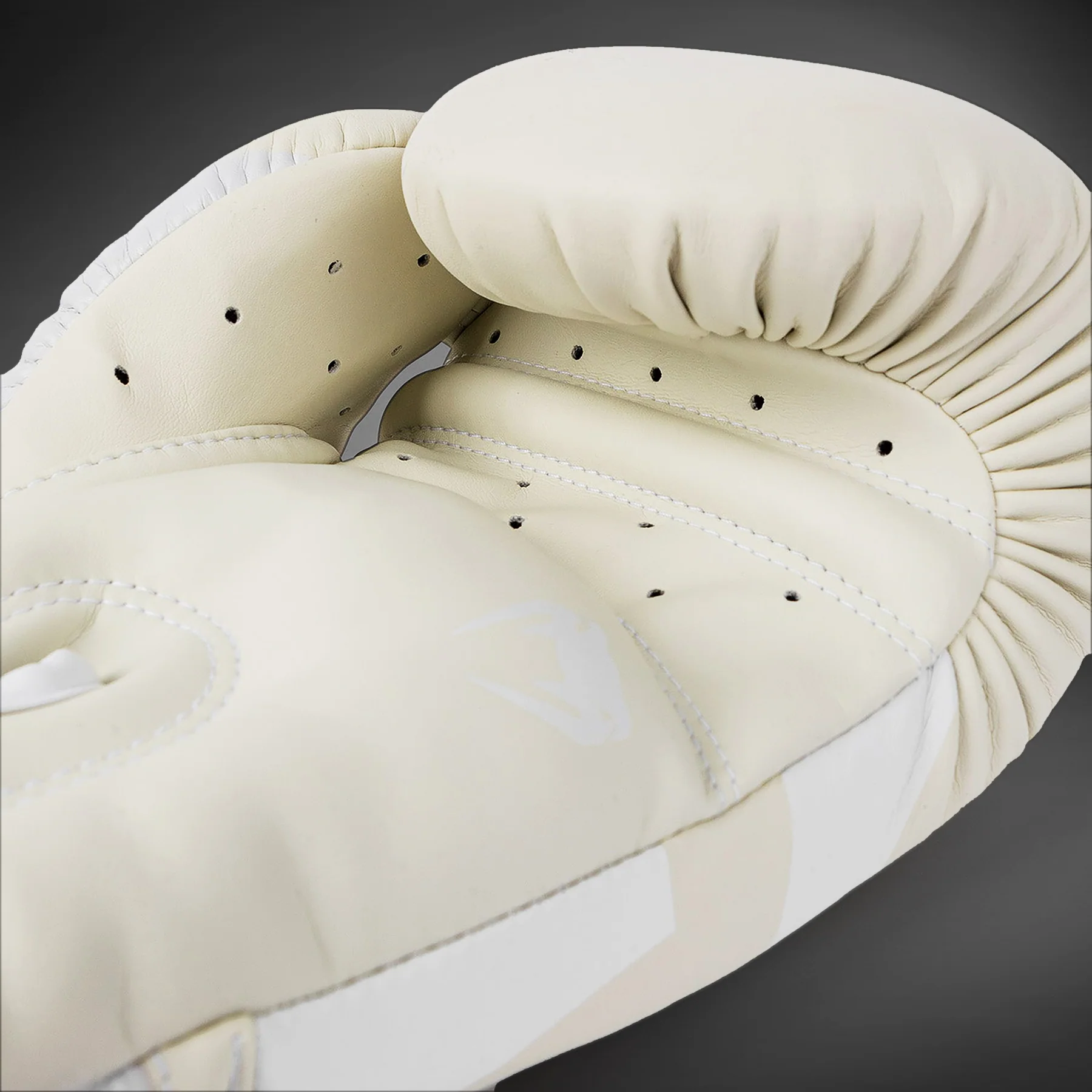 Venum Elite Boxing Gloves - White/Ivory - Image 6
