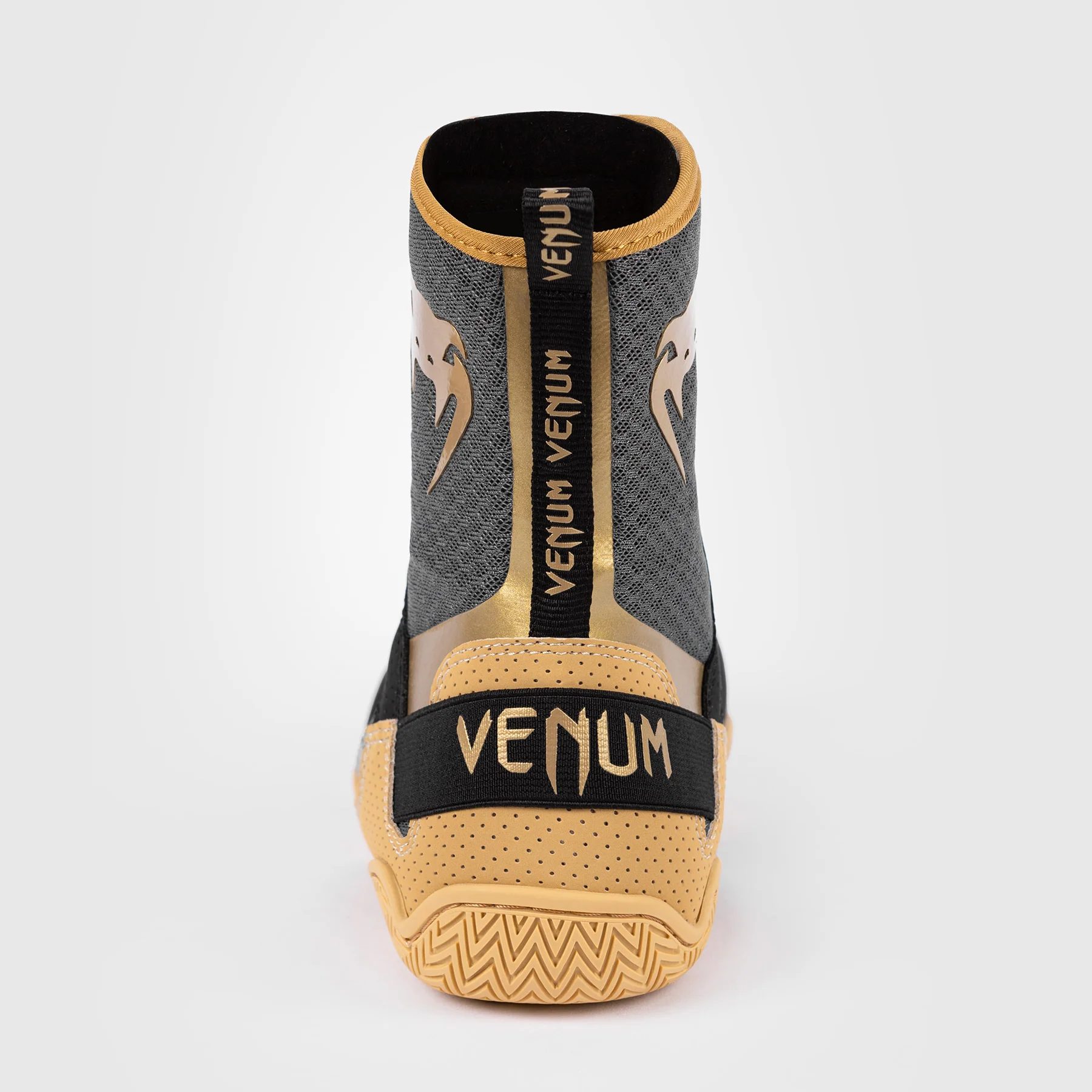 Venum Elite Boxing Shoes - Black/Beige - Image 2