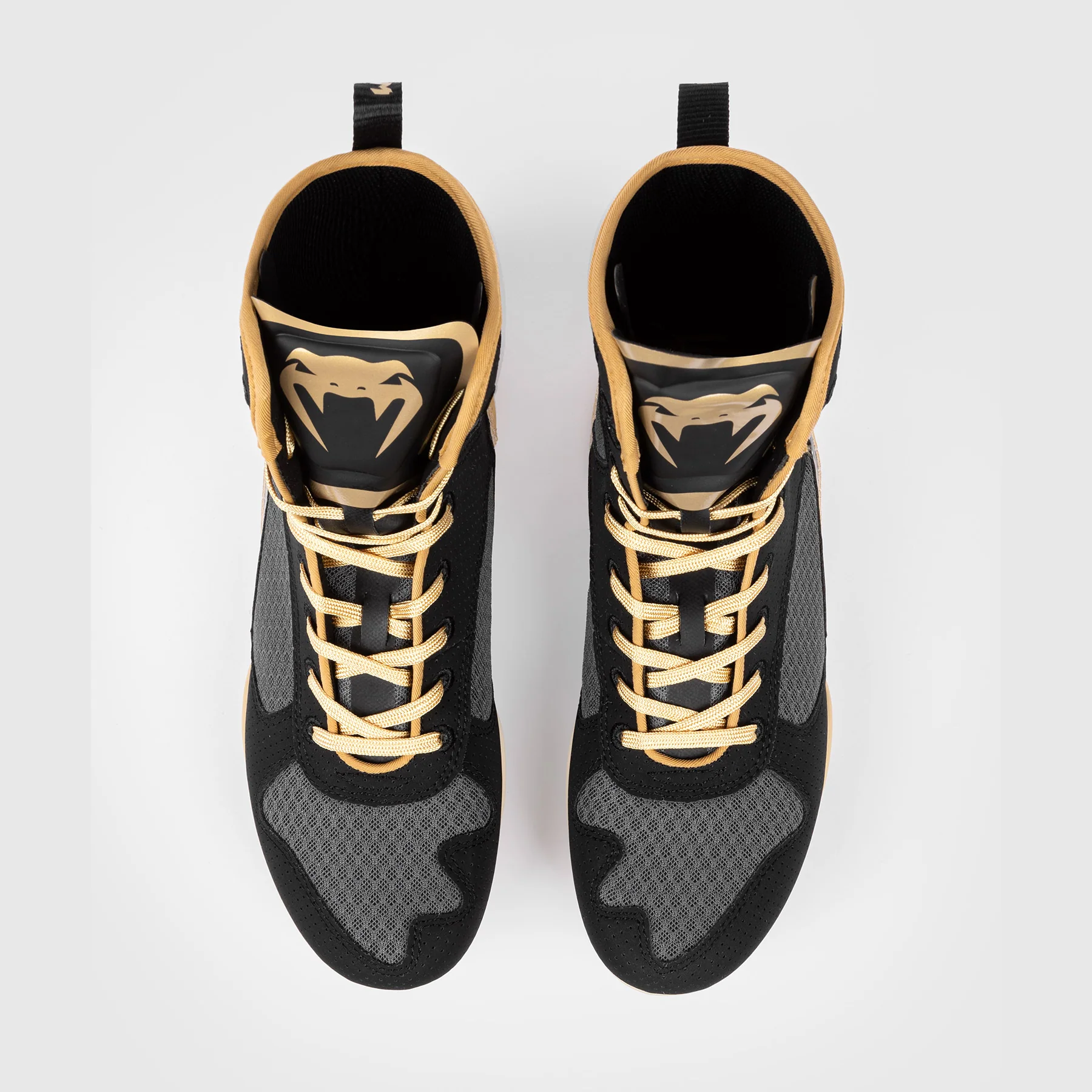 Venum Elite Boxing Shoes - Black/Beige - Image 6