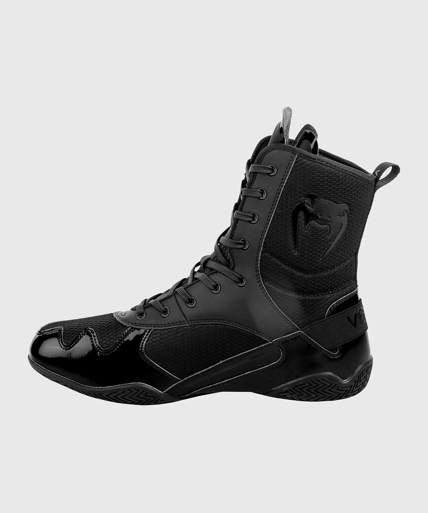 Venum Elite Boxing Shoes - Black/Black - Image 3