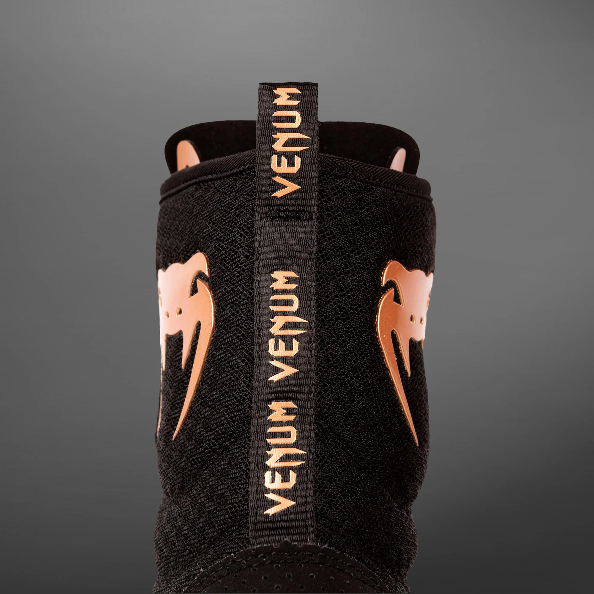 Venum Elite Boxing Shoes – Black/Bronze - Image 4