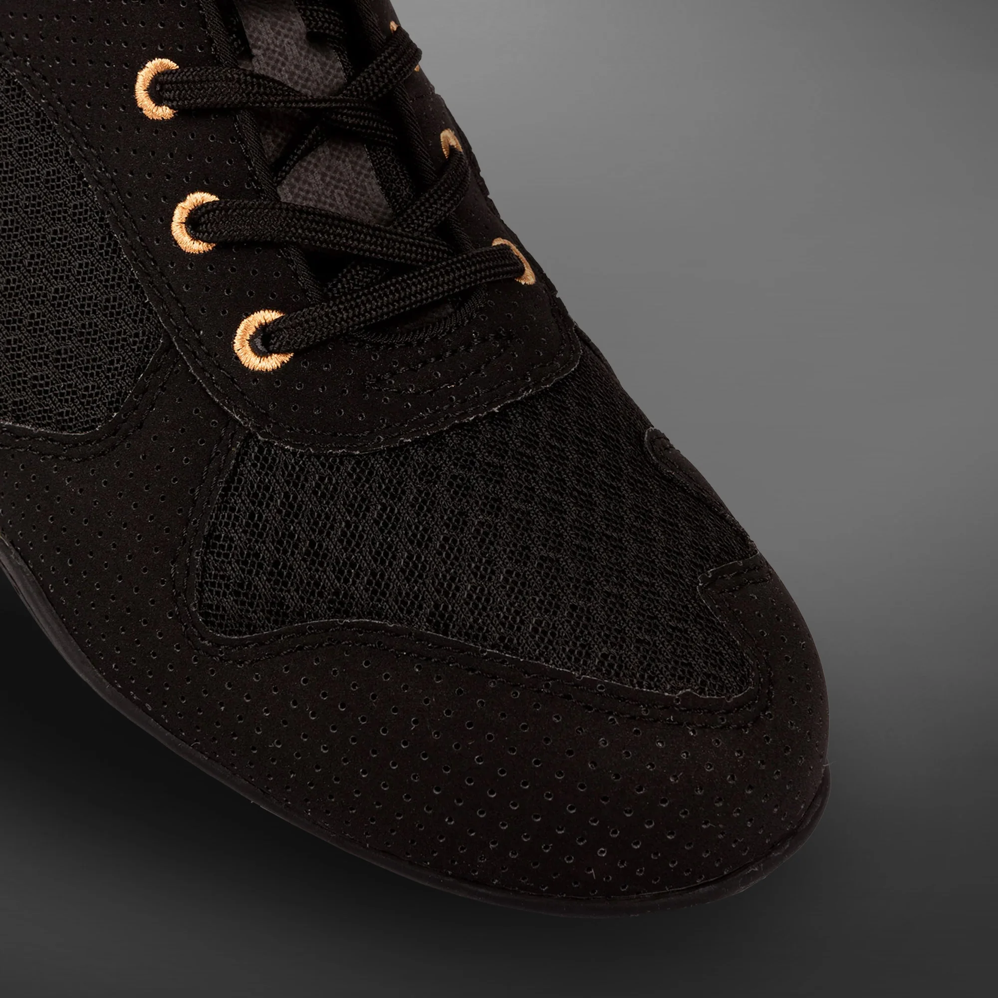Venum Elite Boxing Shoes – Black/Bronze - Image 6