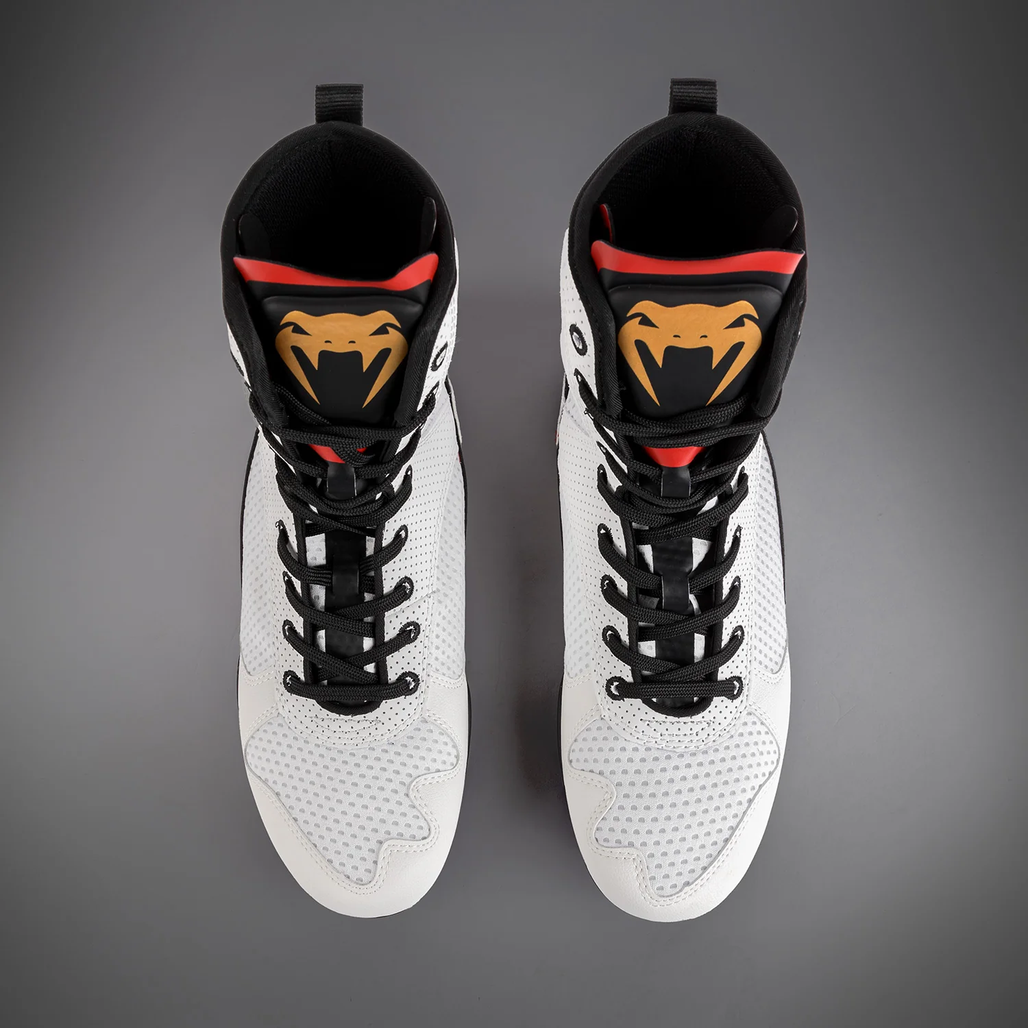 Venum Elite Boxing Shoes - Ice /Gold - Image 3