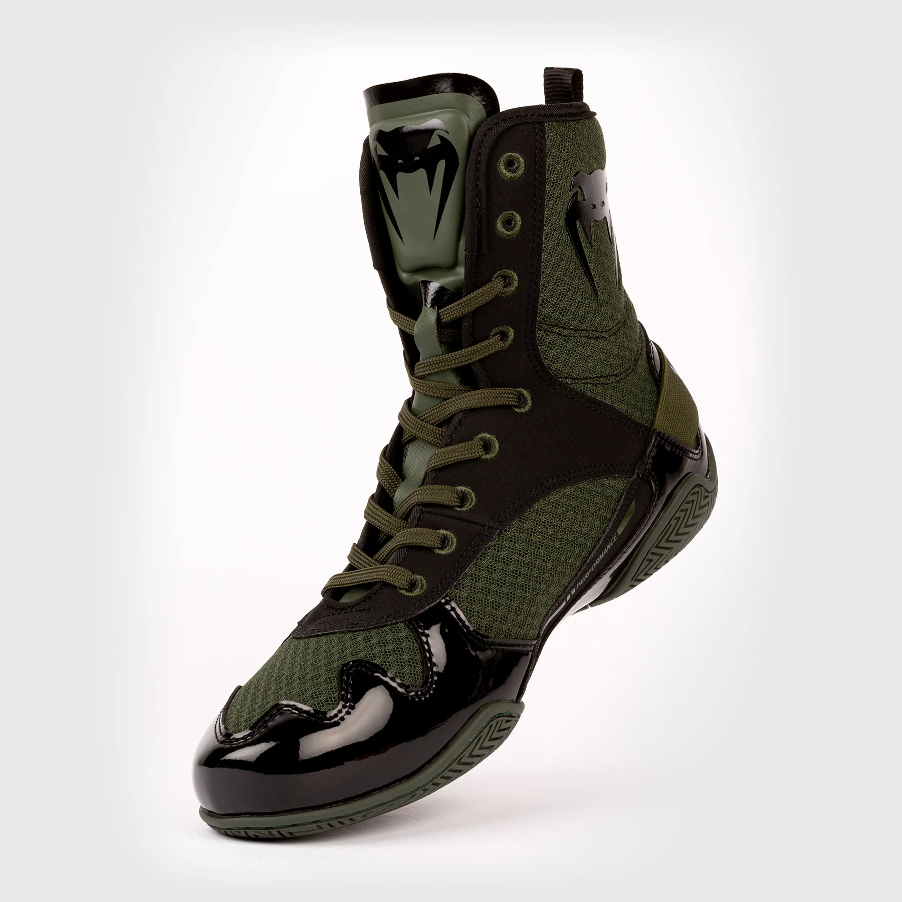 Venum Elite Boxing Shoes – Khaki - Image 2