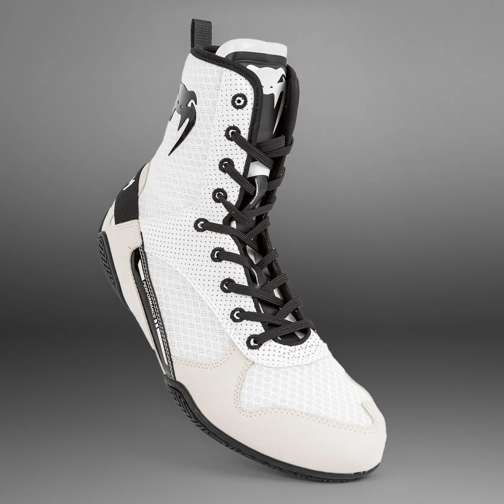 Venum Elite Boxing Shoes - White/Black - Image 10