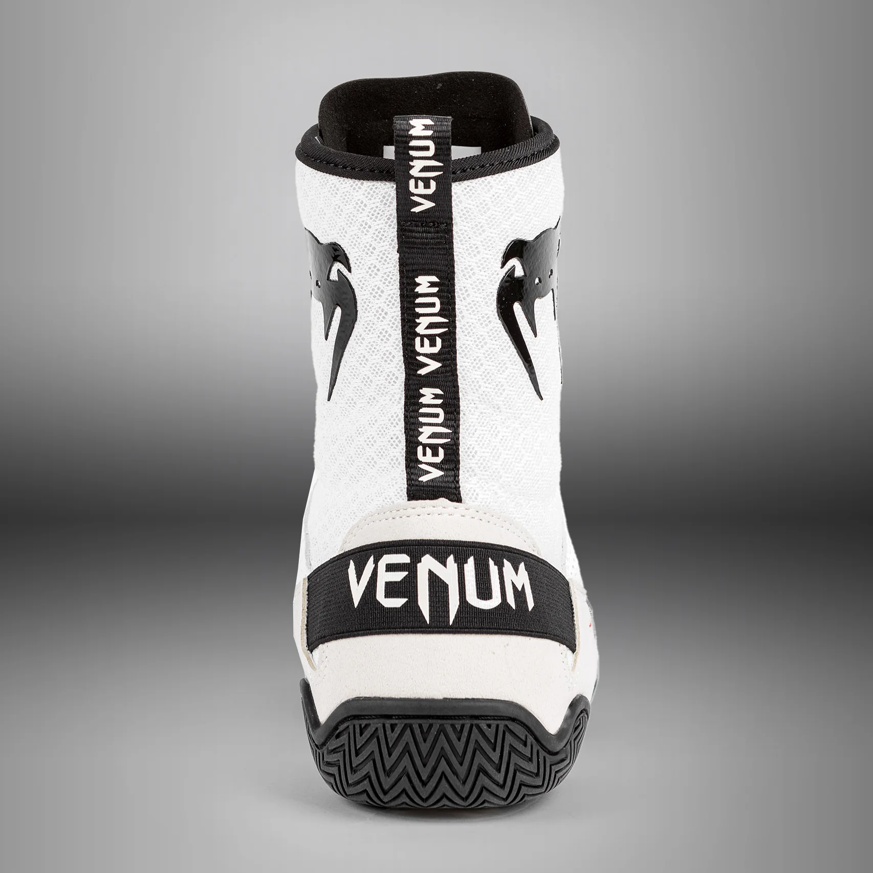Venum Elite Boxing Shoes - White/Black - Image 3