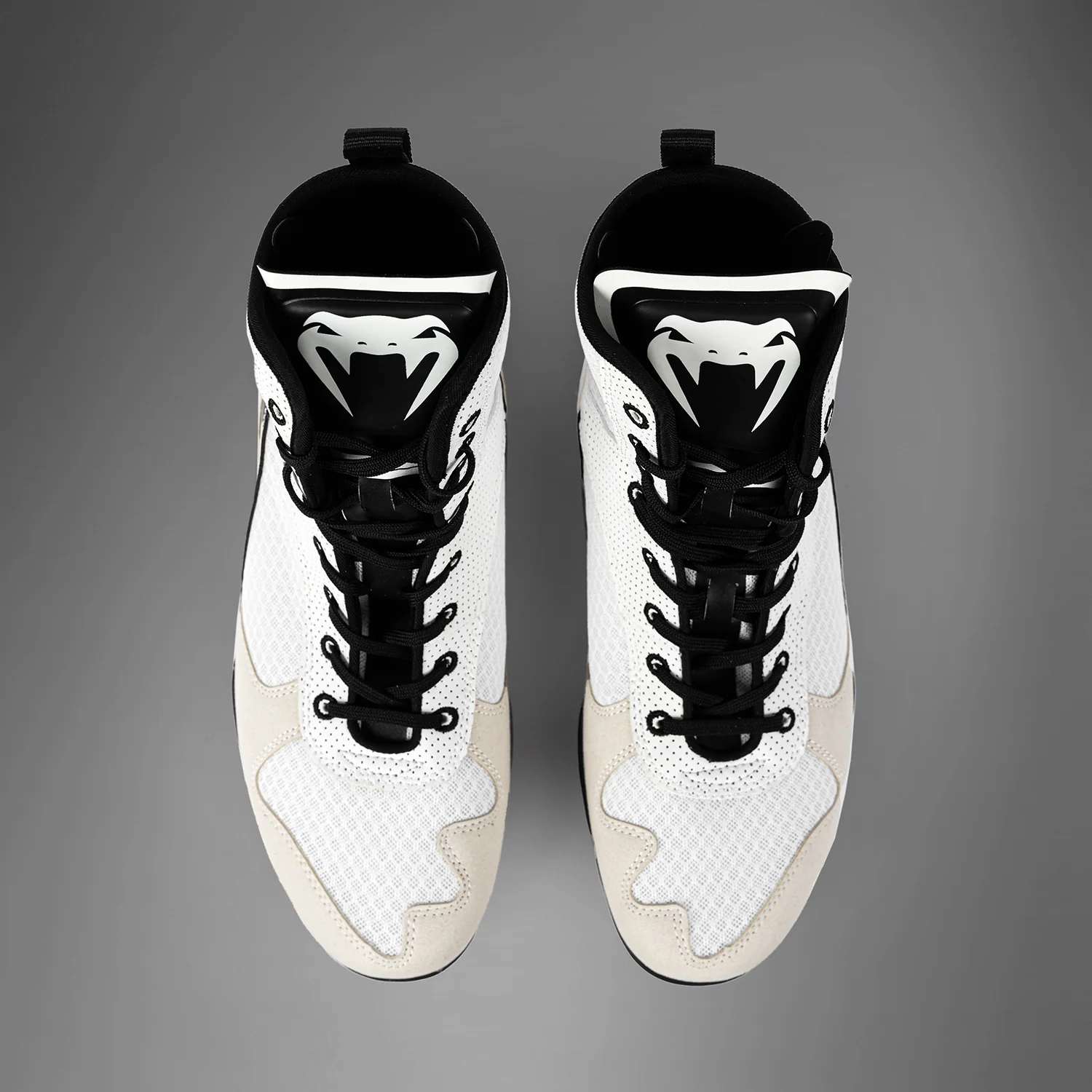 Venum Elite Boxing Shoes - White/Black - Image 6