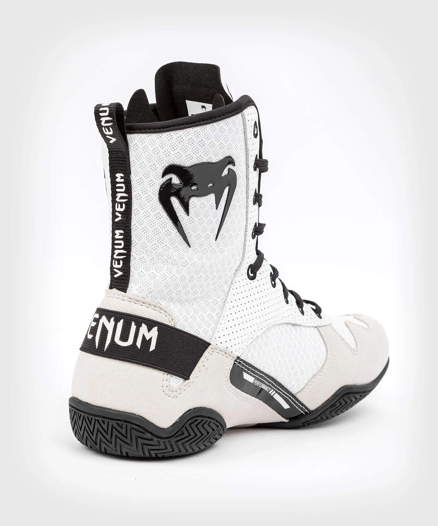 Venum Elite Boxing Shoes - White/Black - Image 8