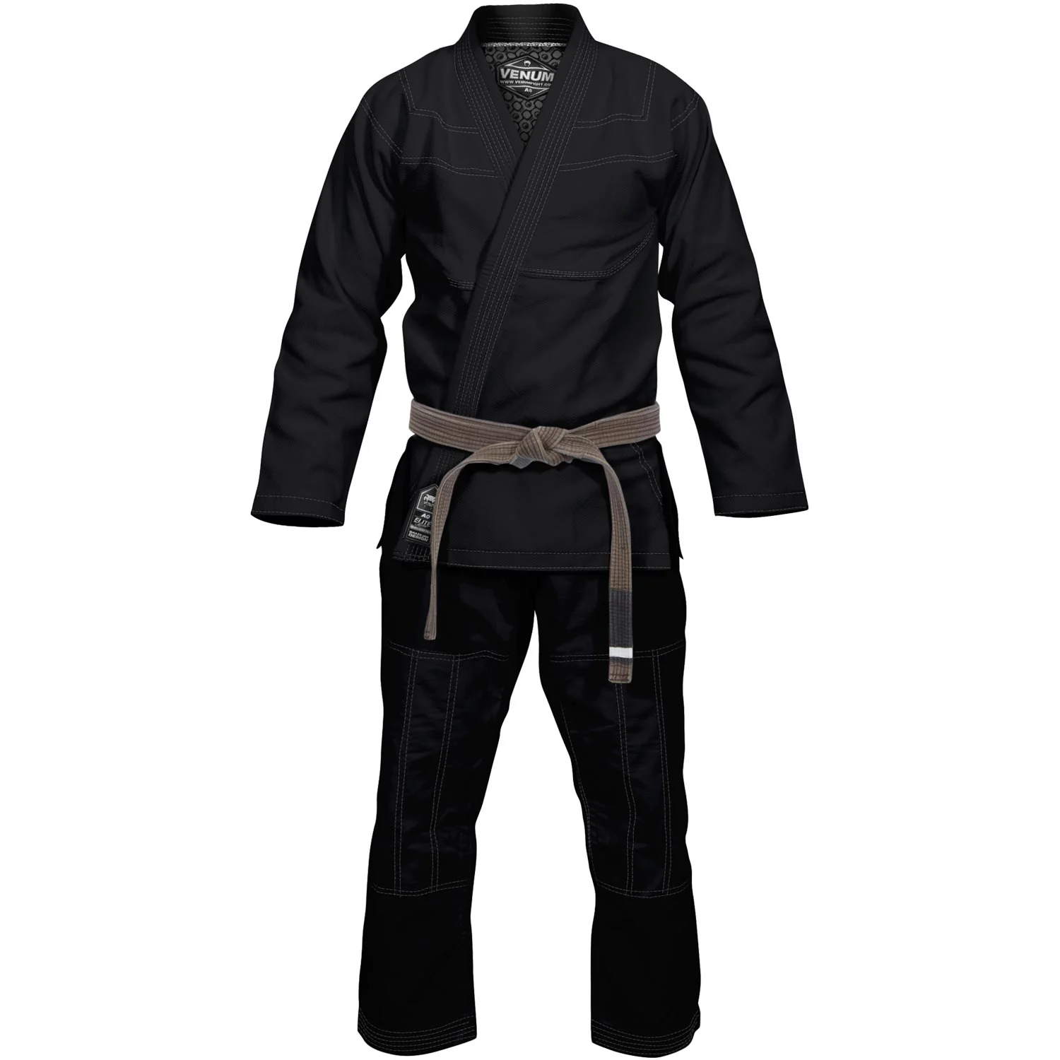 Venum Elite Classic BJJ Gi - Black - Image 3