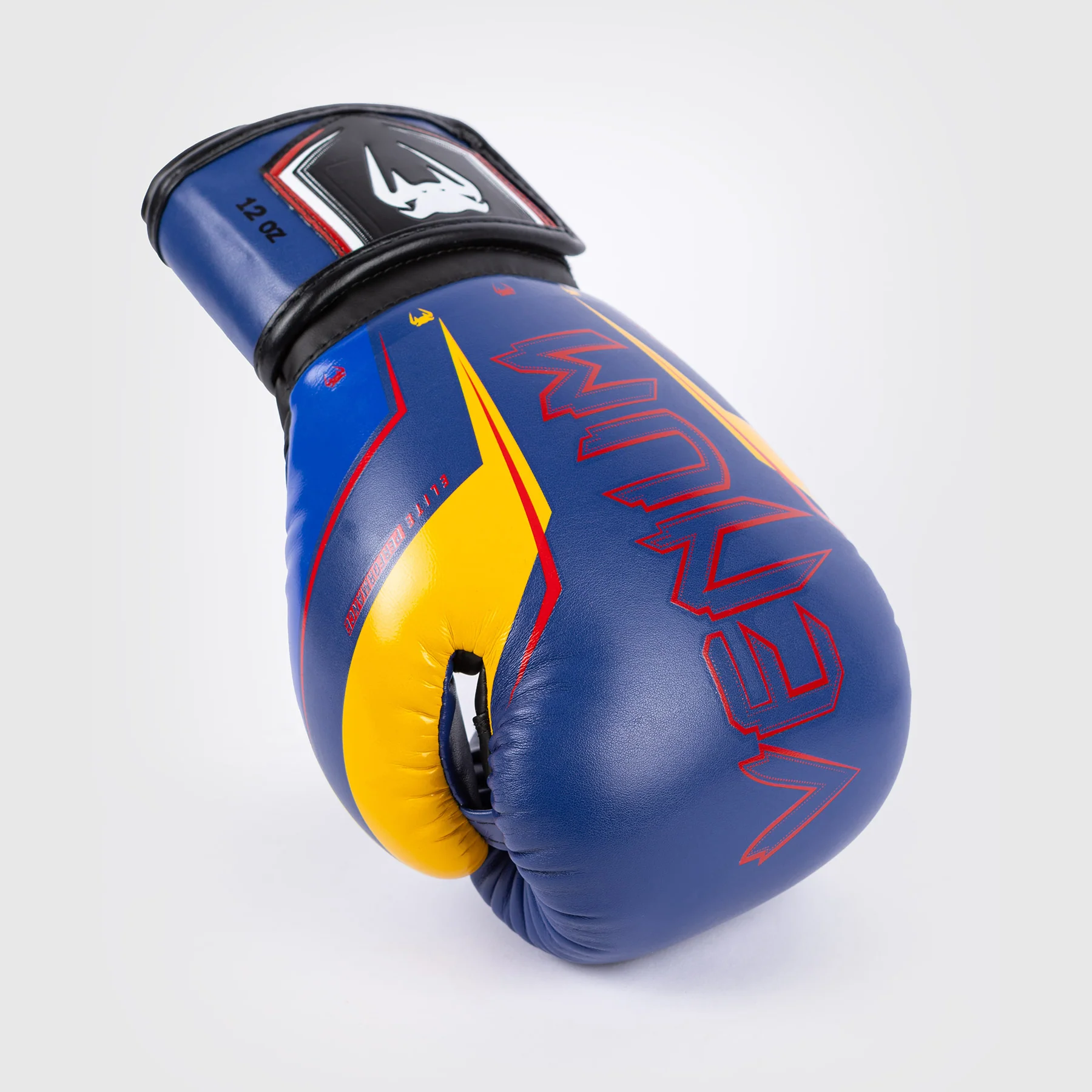 Venum Elite Evo Boxing Gloves - Blue/Yellow - Image 7