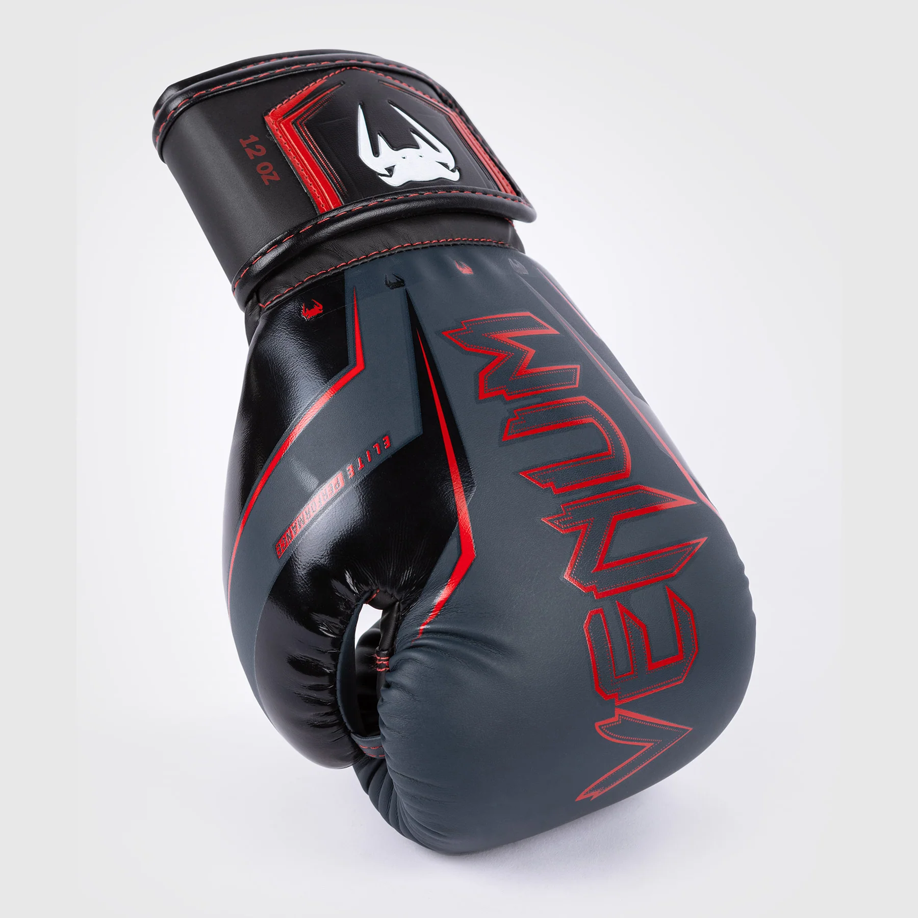 Venum Elite Evo Boxing Gloves - Navy/Black/Red - Image 5