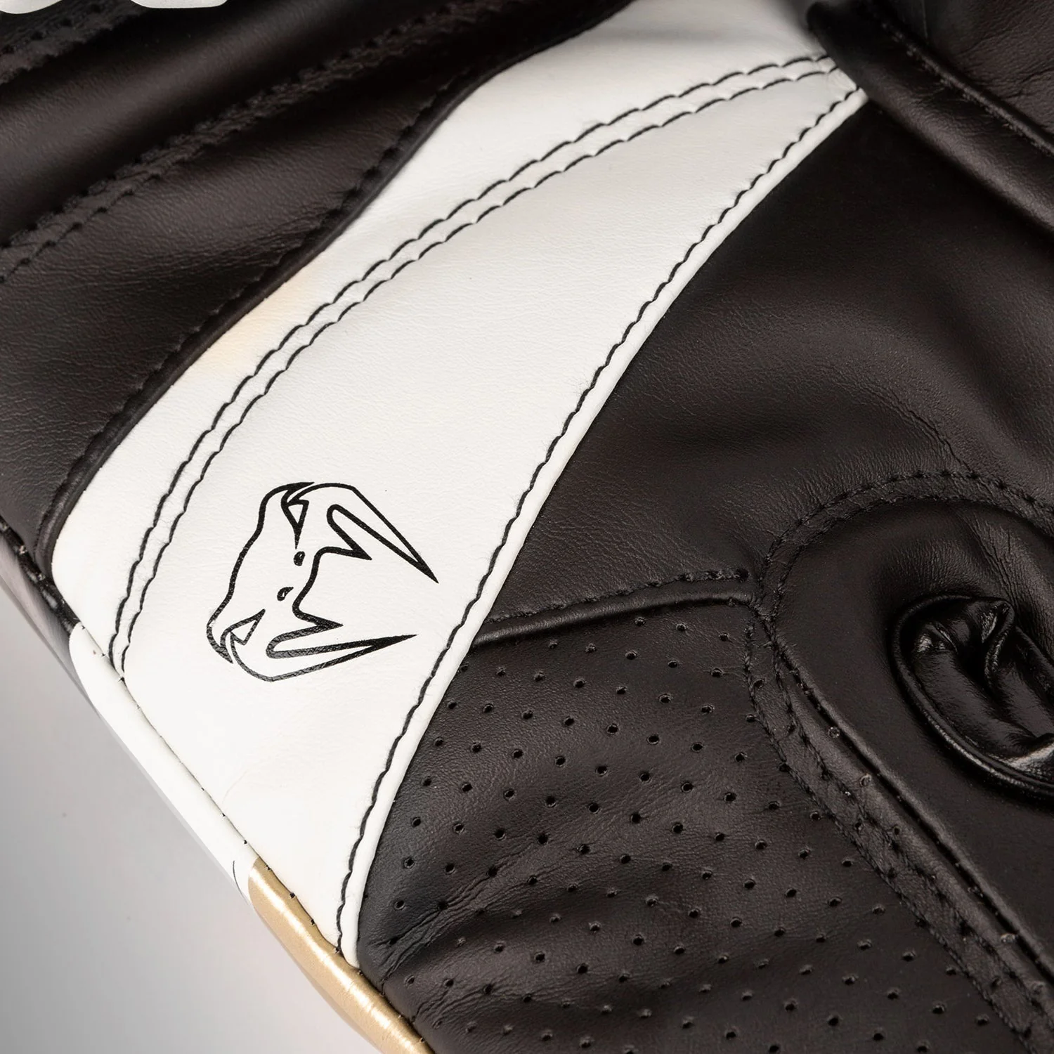 Venum Elite Evo Boxing Gloves - White/Gold - Image 7