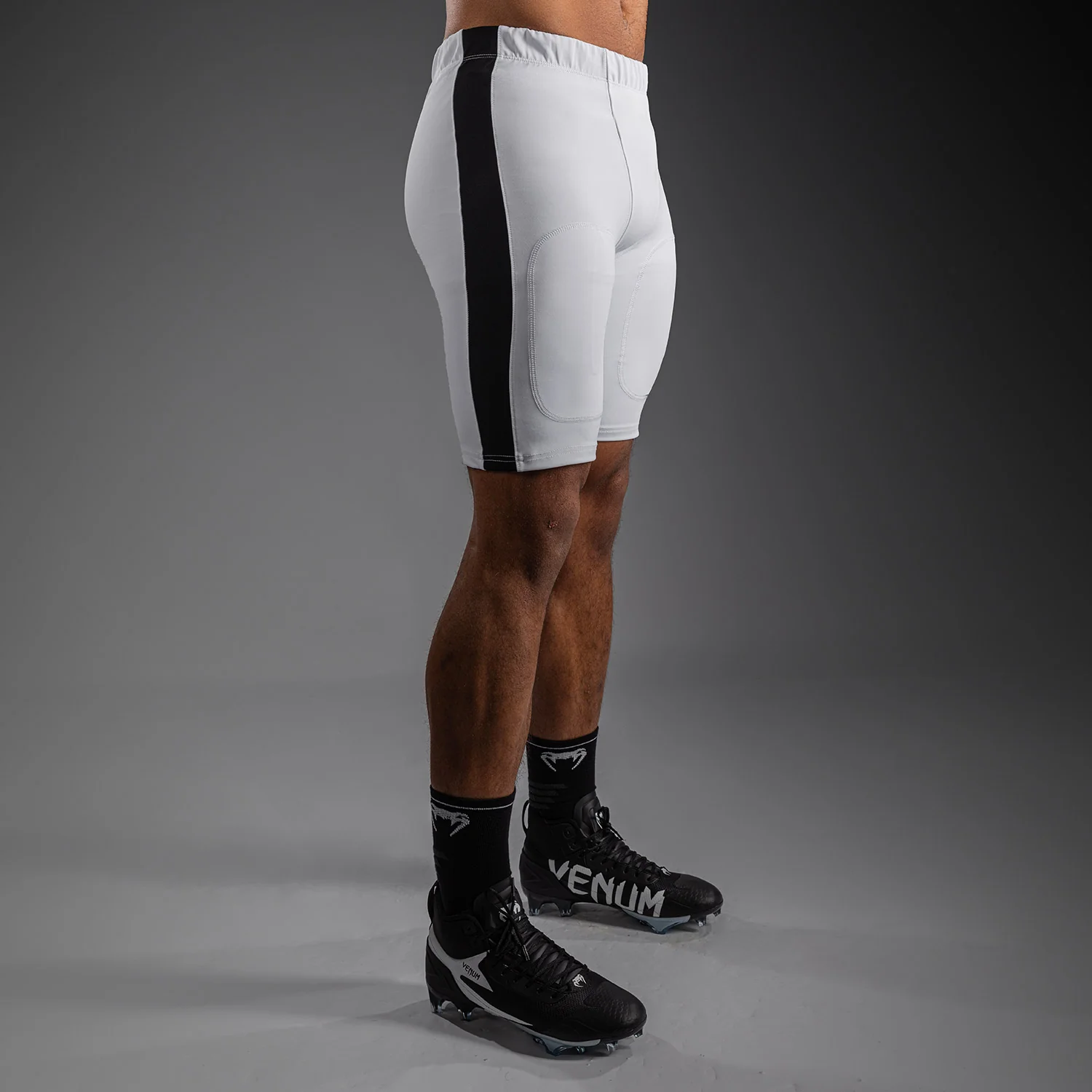 Venum Elite Football Compression Shorts - White - Image 3