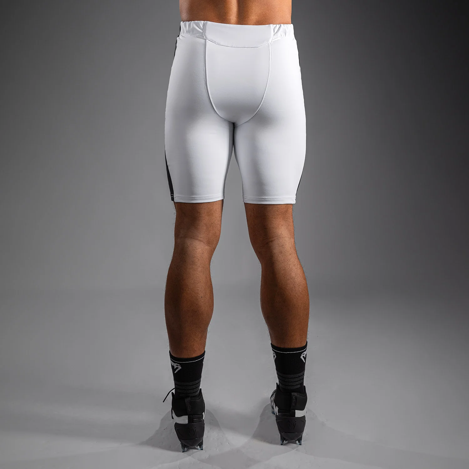 Venum Elite Football Compression Shorts - White - Image 4