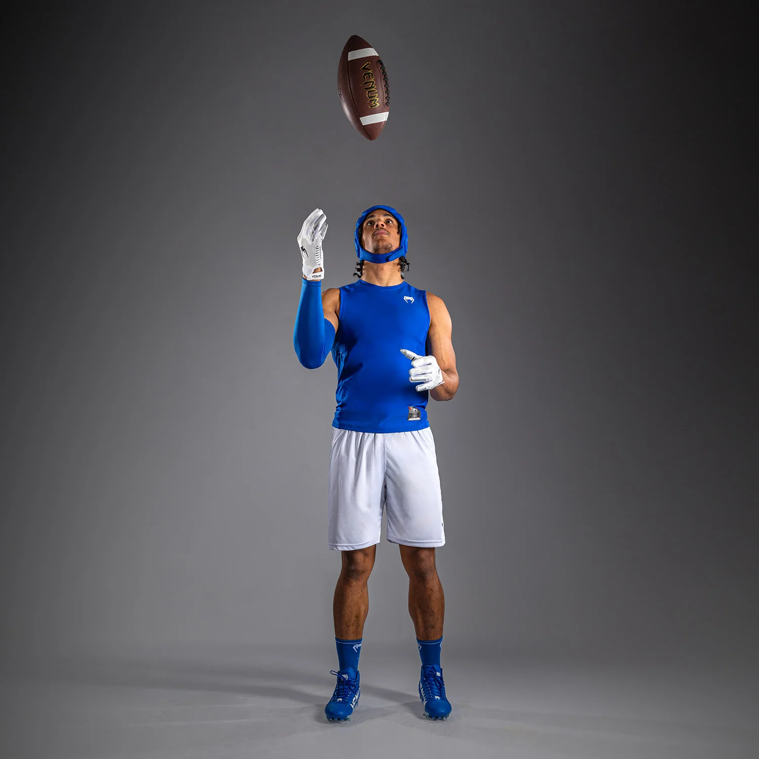 Venum Elite Football Sleeveless Compression Jersey - Royal Blue - Image 6