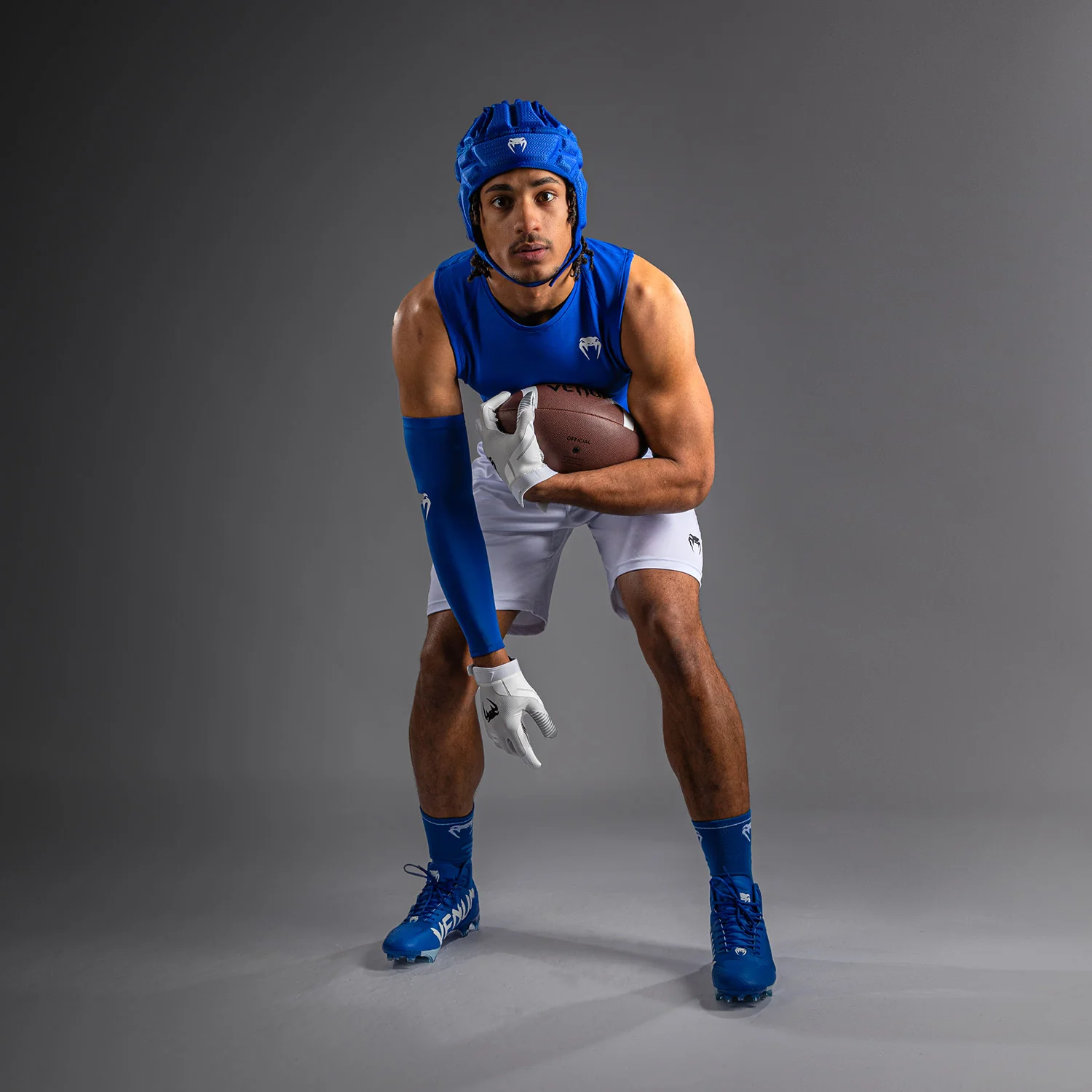 Venum Elite Football Sleeveless Compression Jersey - Royal Blue - Image 7