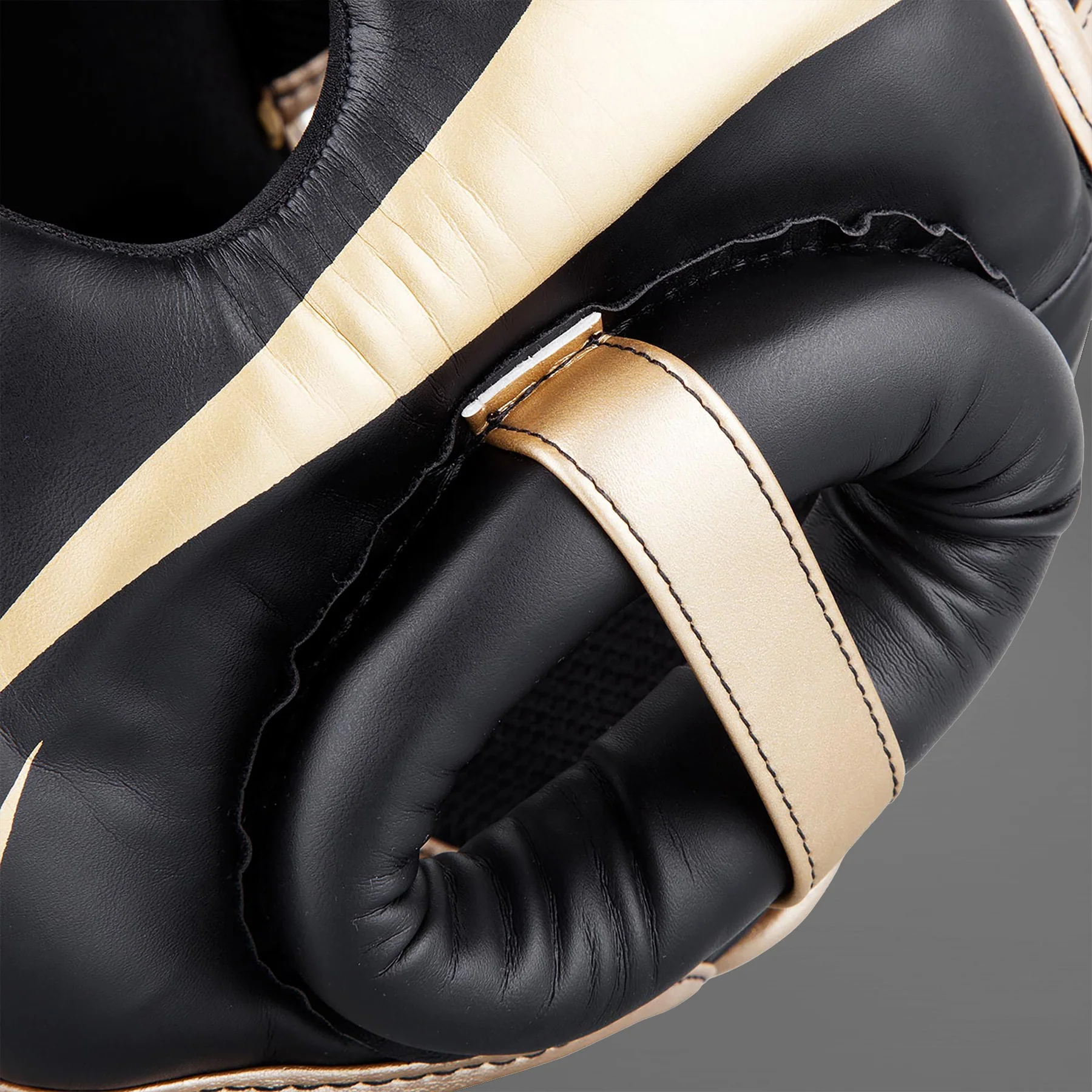 Venum Elite Headgear - Black/Gold - Image 4