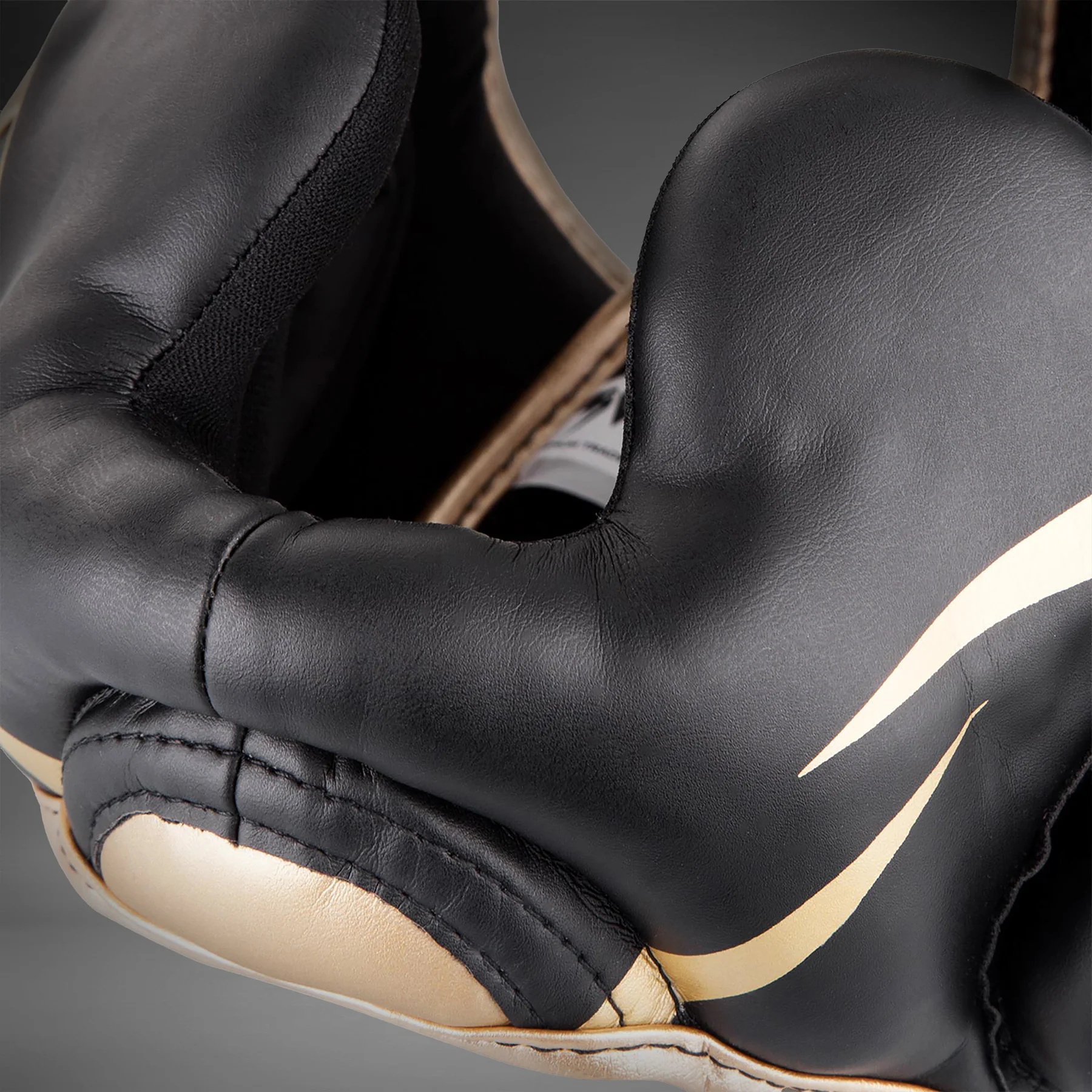 Venum Elite Headgear - Black/Gold - Image 5