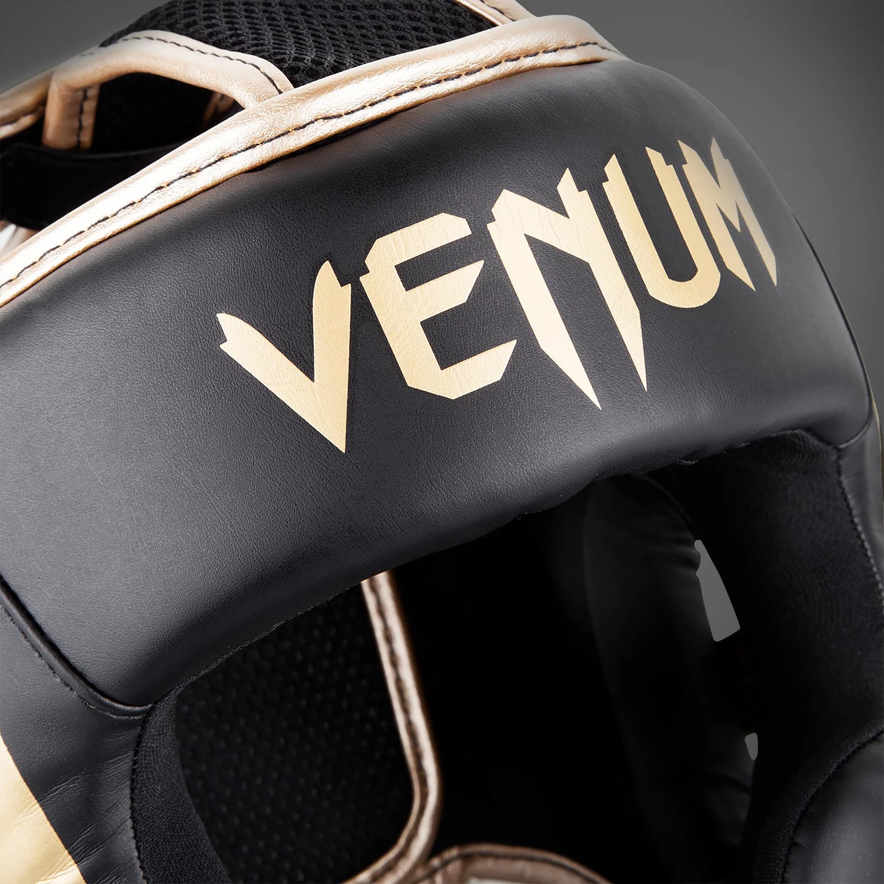 Venum Elite Headgear - Black/Gold - Image 6