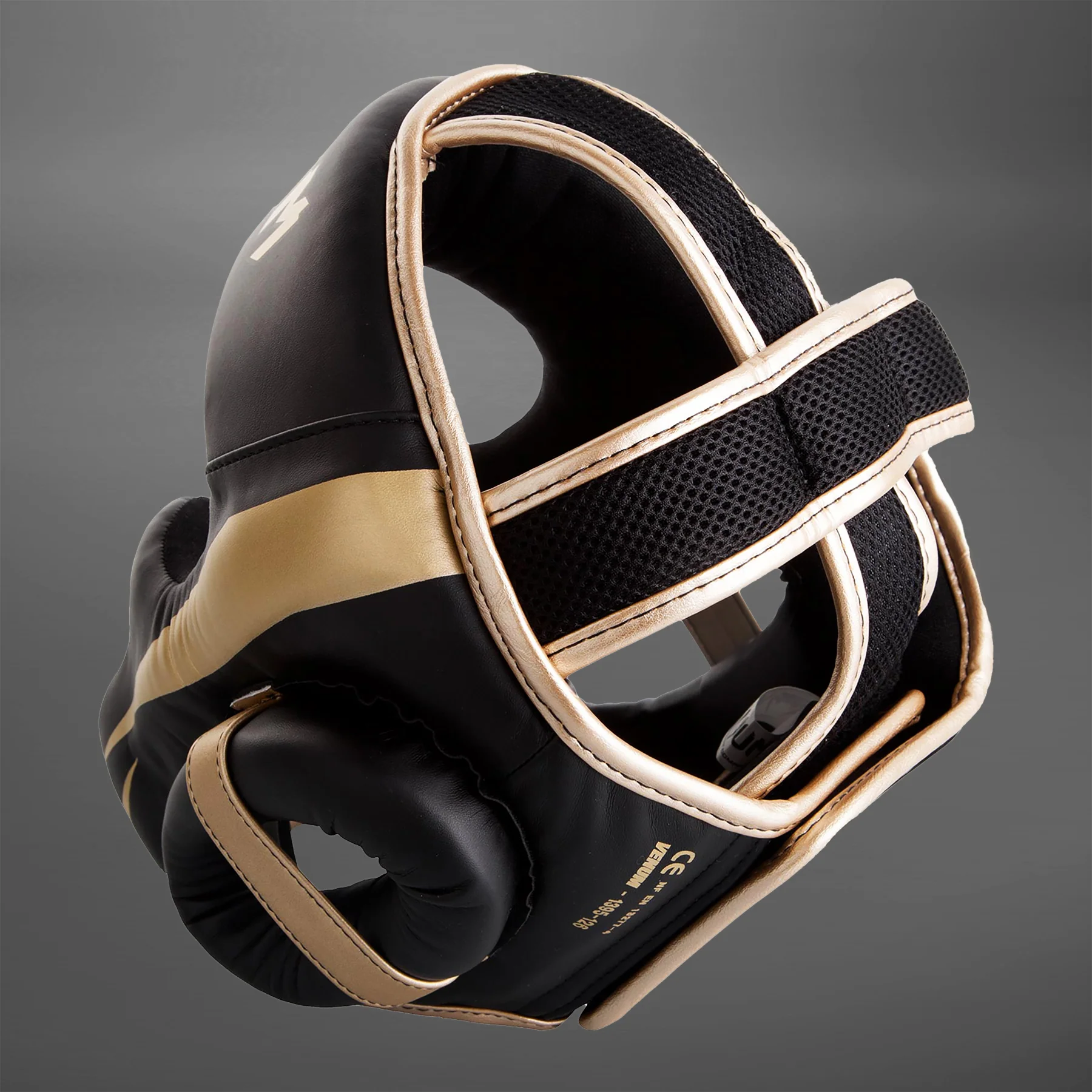 Venum Elite Headgear - Black/Gold - Image 7