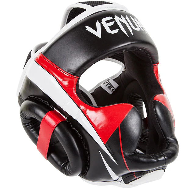 Venum Elite Headgear - Black/Red/Ice