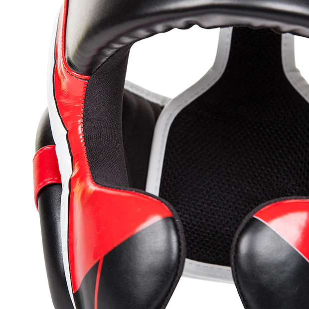 Venum Elite Headgear - Black/Red/Ice - Image 5