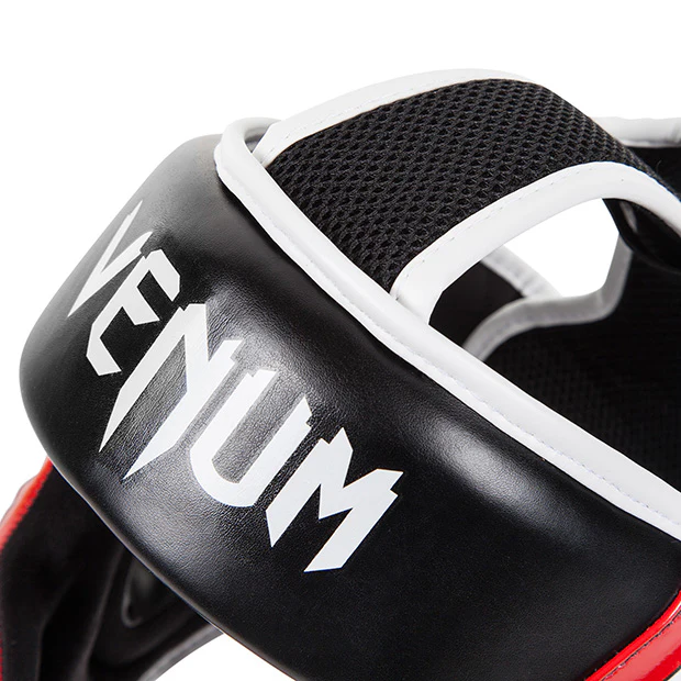 Venum Elite Headgear - Black/Red/Ice - Image 6