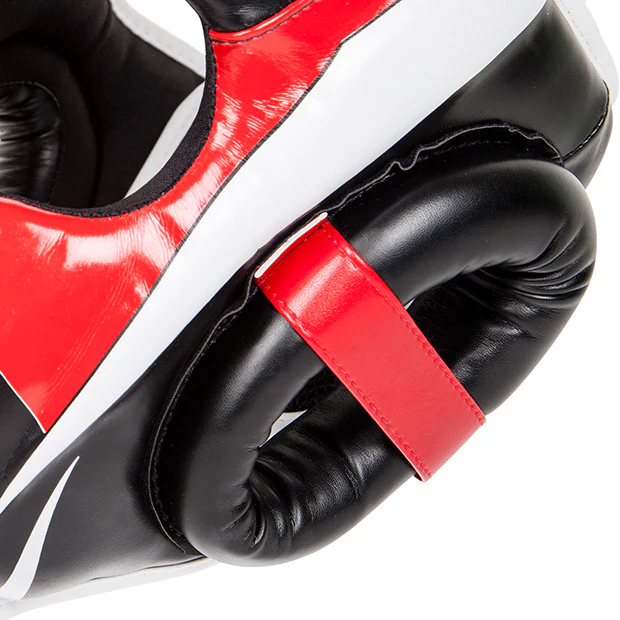 Venum Elite Headgear - Black/Red/Ice - Image 7