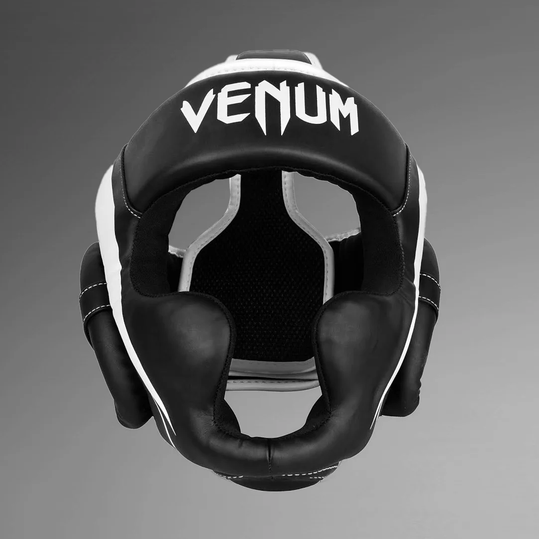 Venum Elite Headgear - Black/White