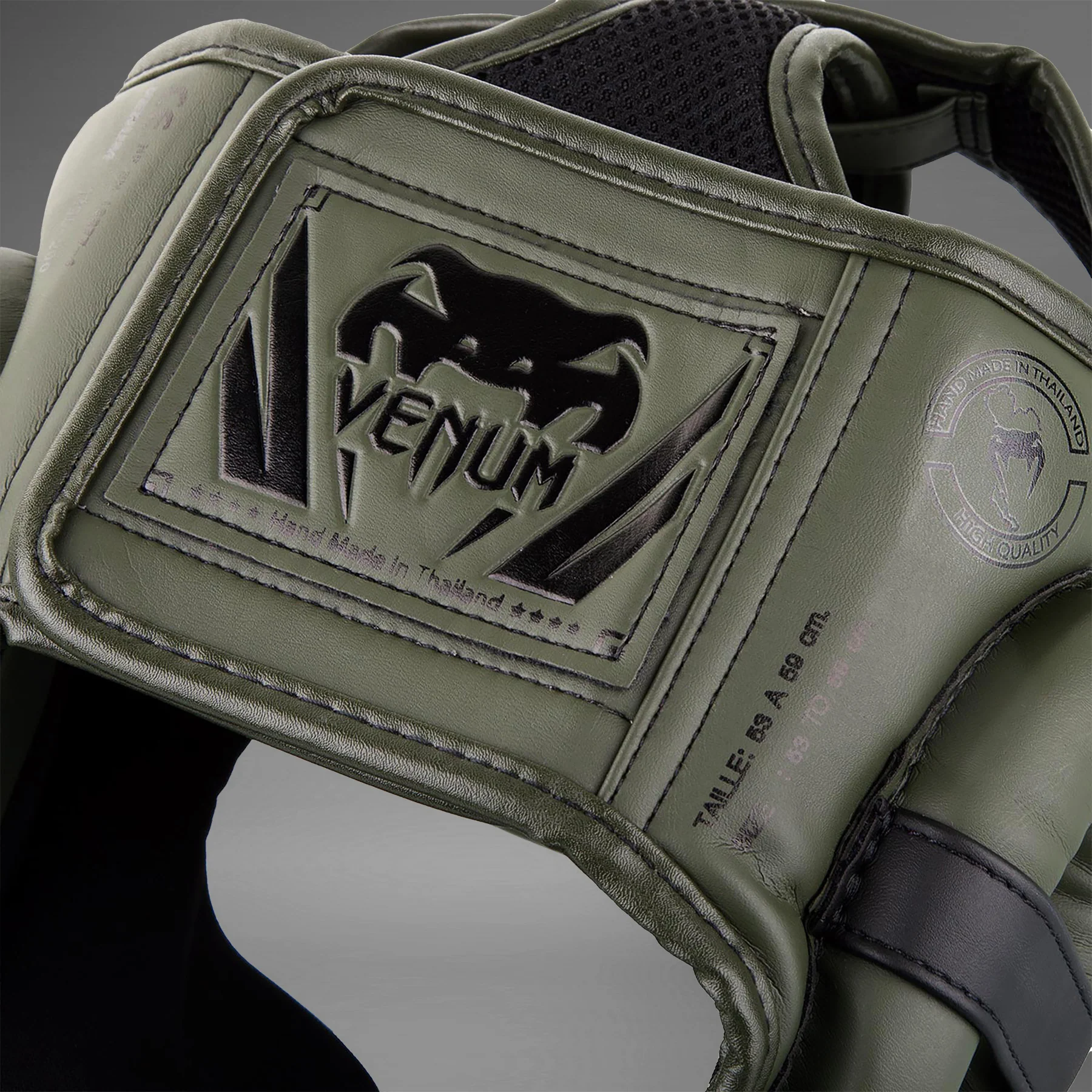 Venum Elite Headgear - Kaki/Black - Image 3