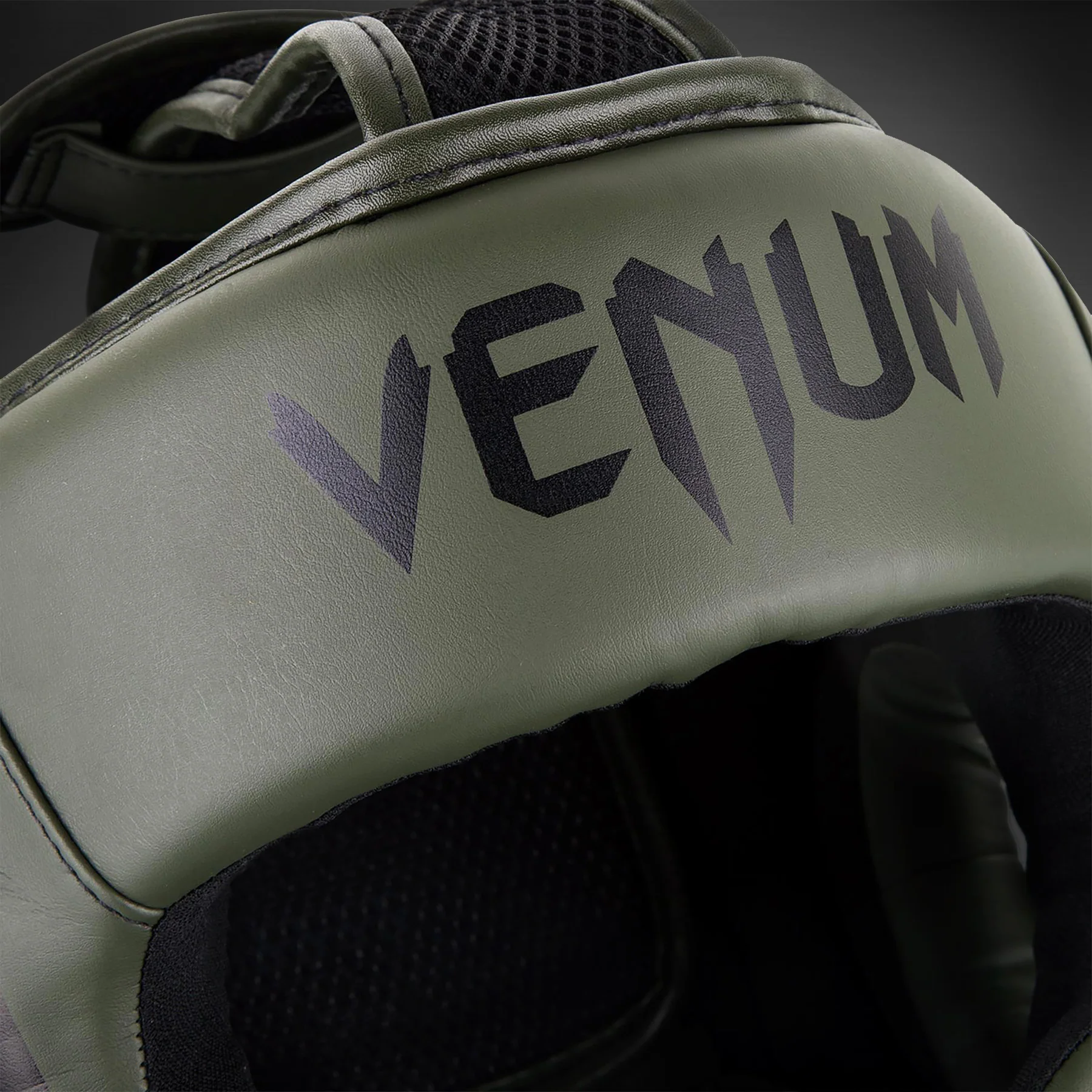Venum Elite Headgear - Kaki/Black - Image 5