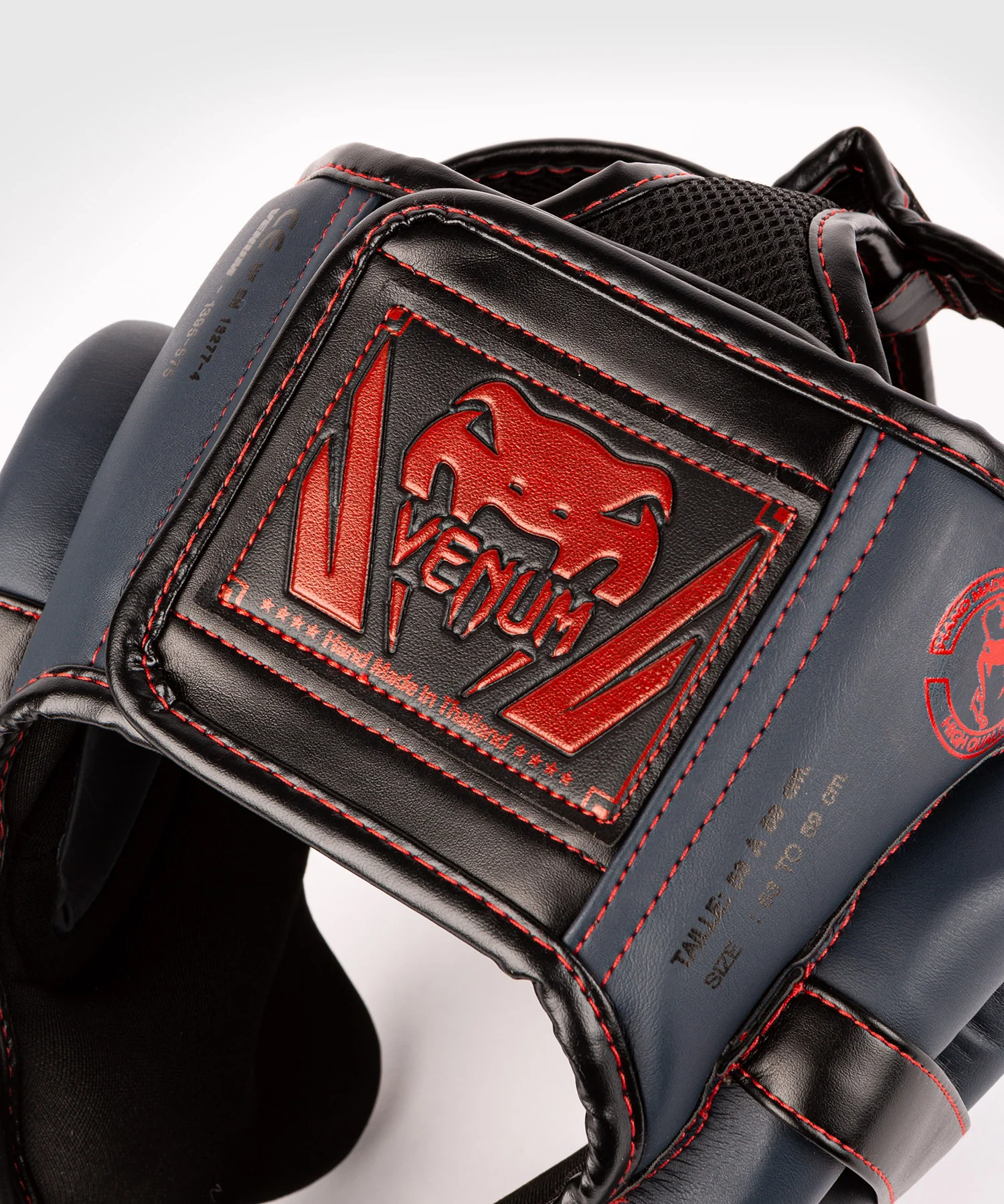 Venum Elite Headgear - Navy Blue/Black-Red - Image 5