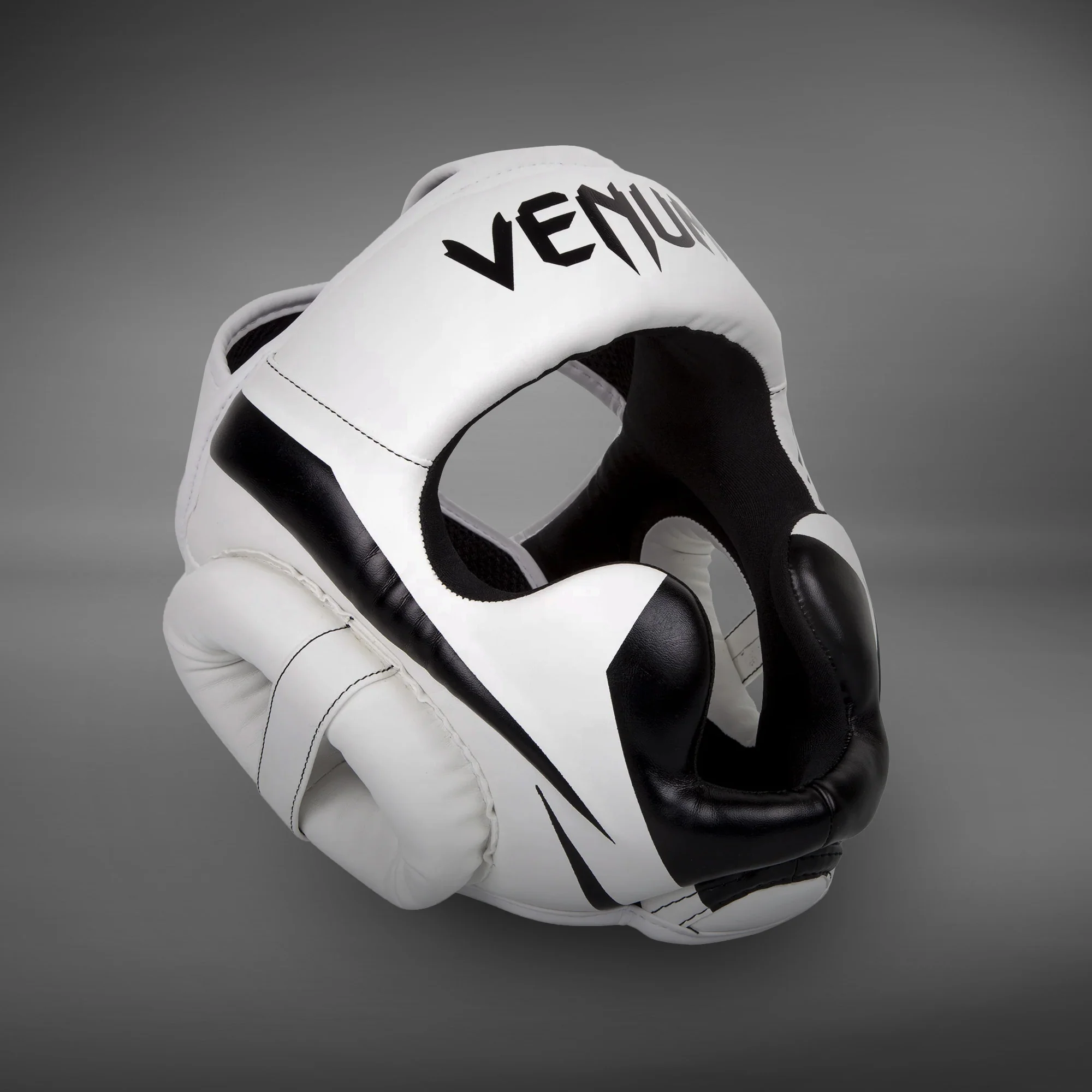Venum Elite Headgear – White/Black