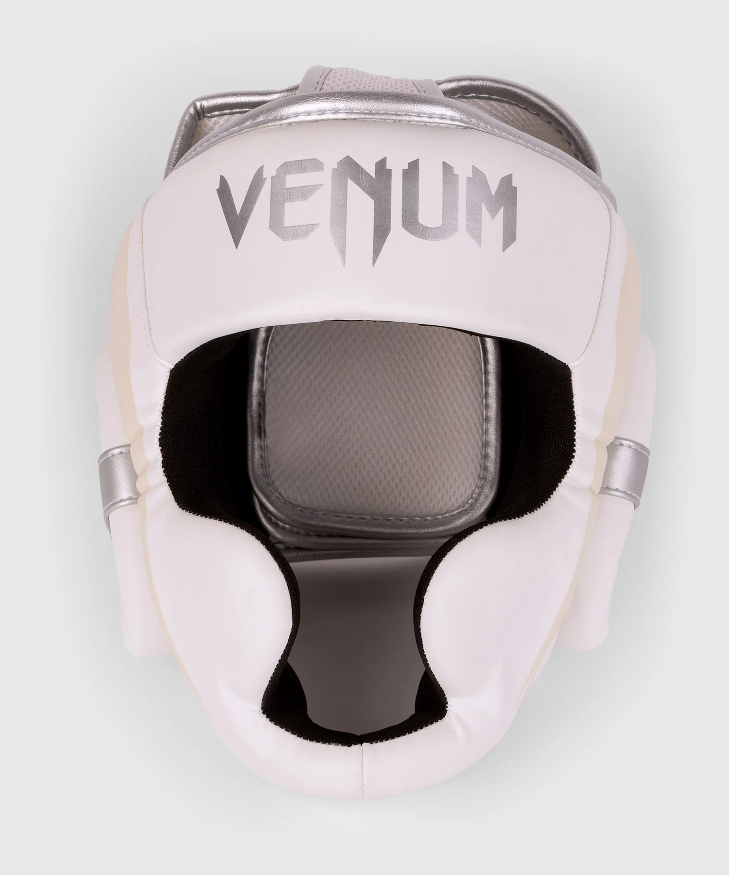 Venum Elite Headgear - White/Silver-Pink - Image 2