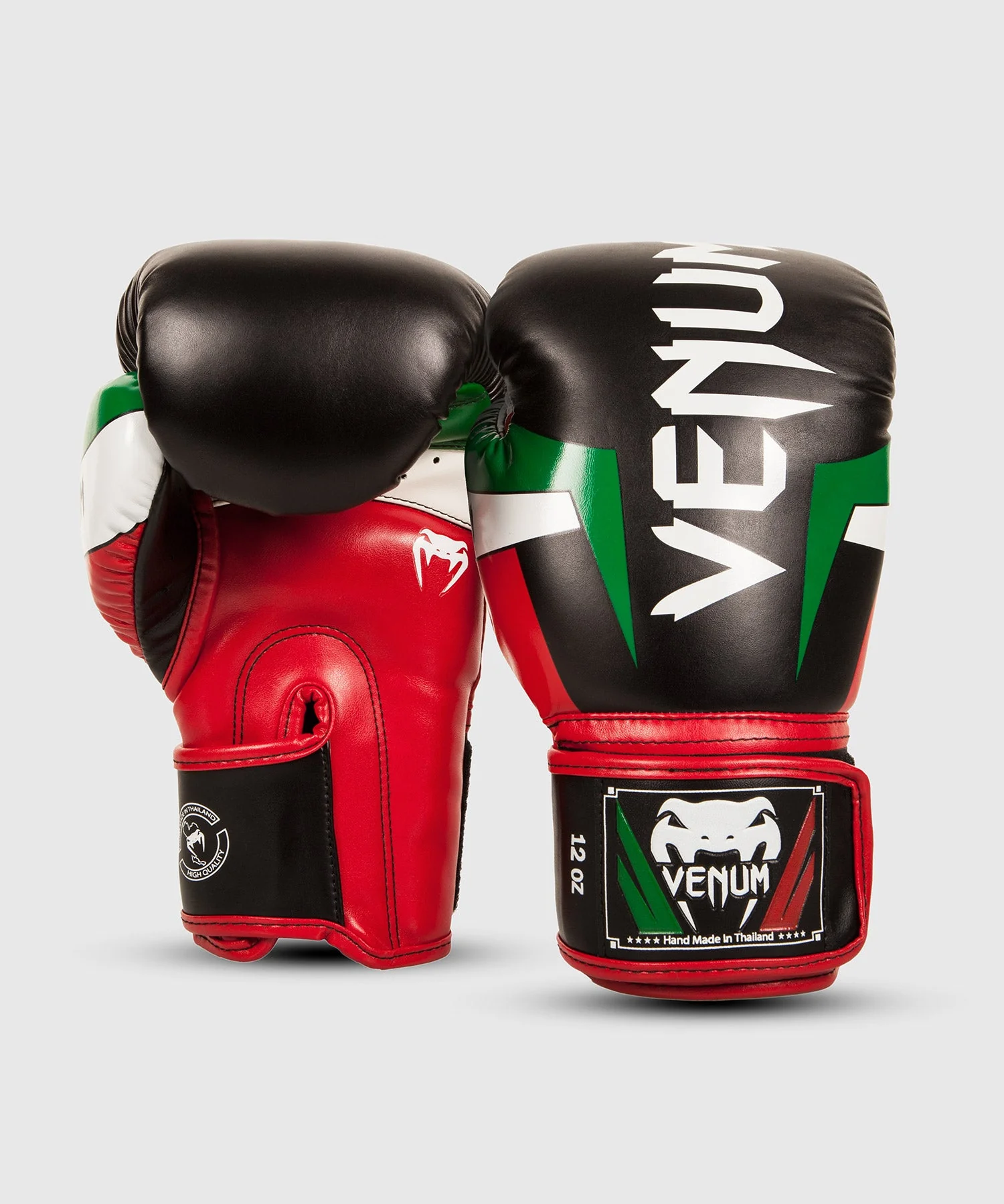 Venum Elite Italy Boxing Gloves - Black - Image 2