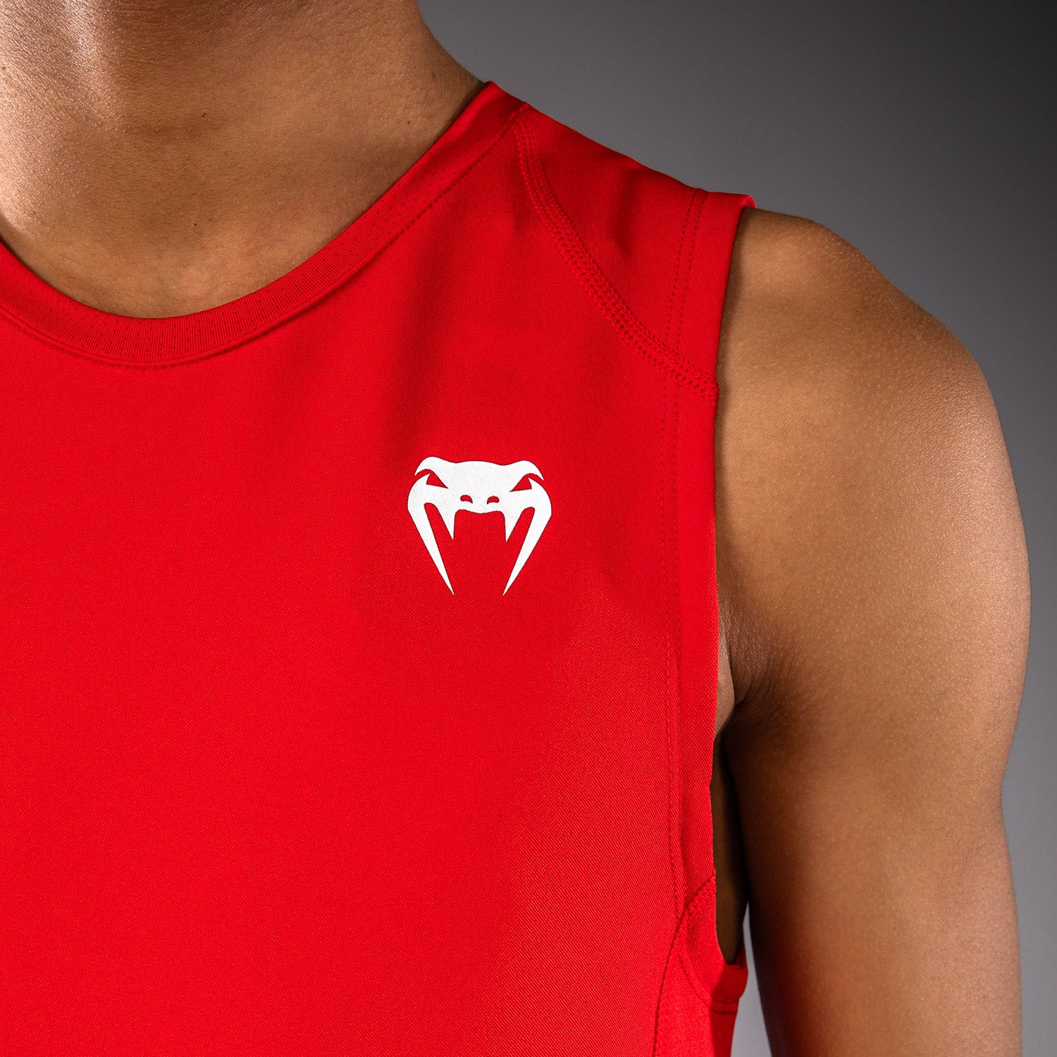 Venum Elite Kids Football Sleeveless Compression Jersey - Red - Image 4