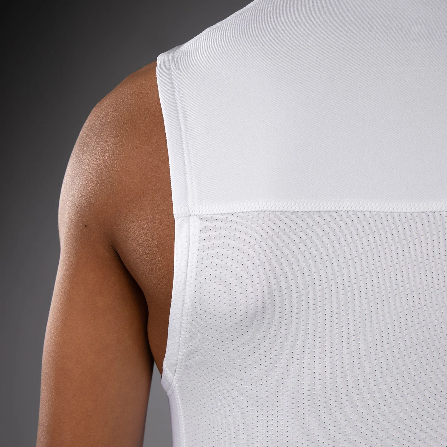 Venum Elite Kids Football Sleeveless Compression Jersey - White - Image 6