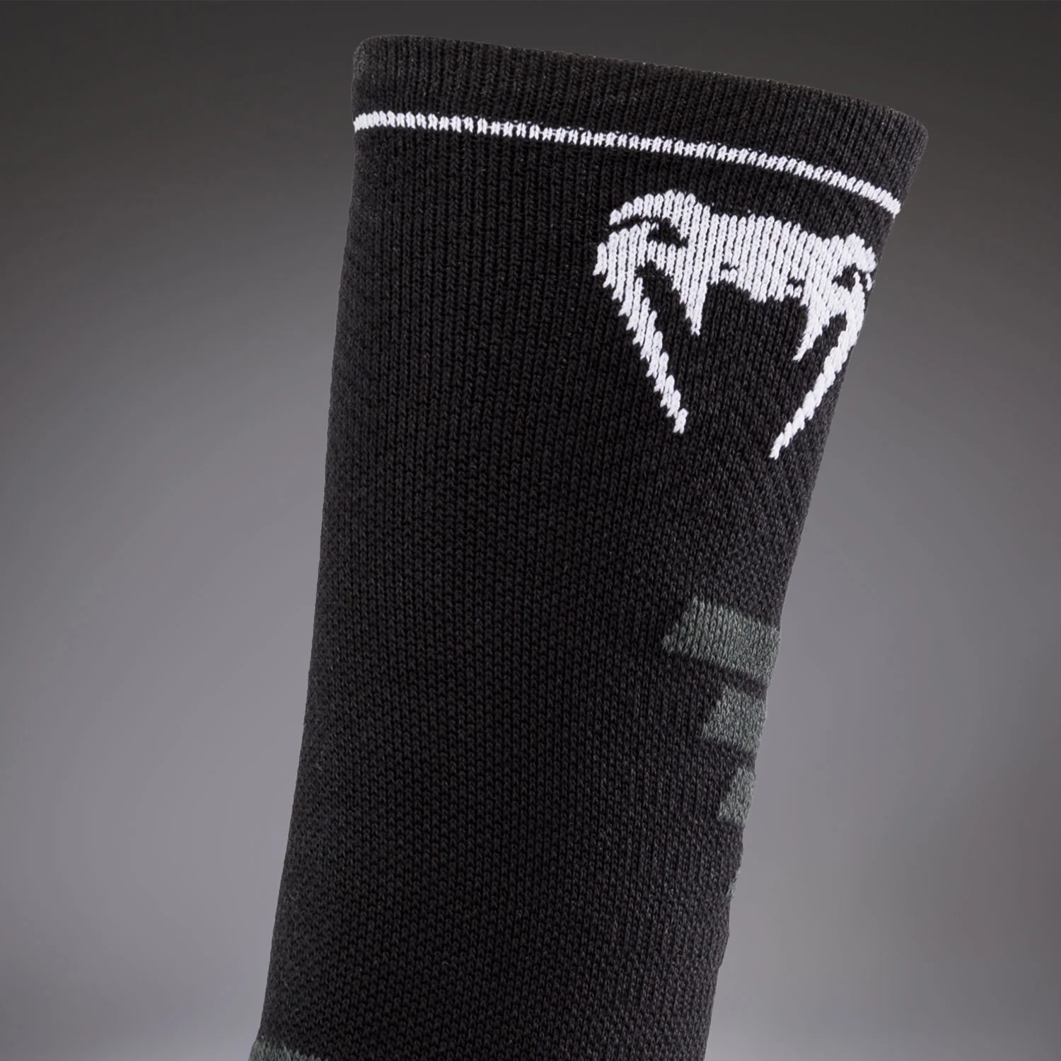 Venum Elite Performance Crew Socks - Black/White - Image 4