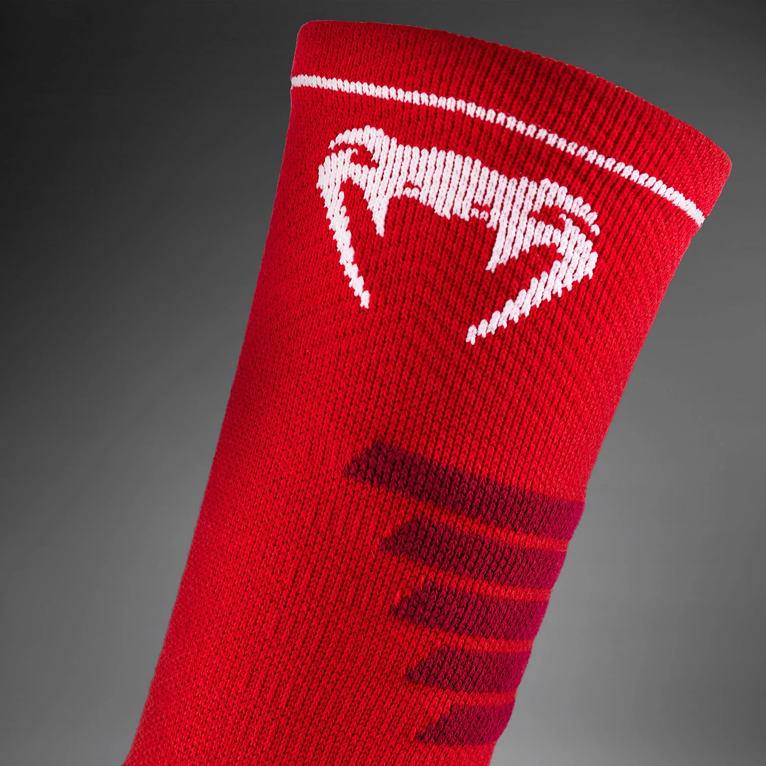 Venum Elite Performance Crew Socks - Red/White - Image 3