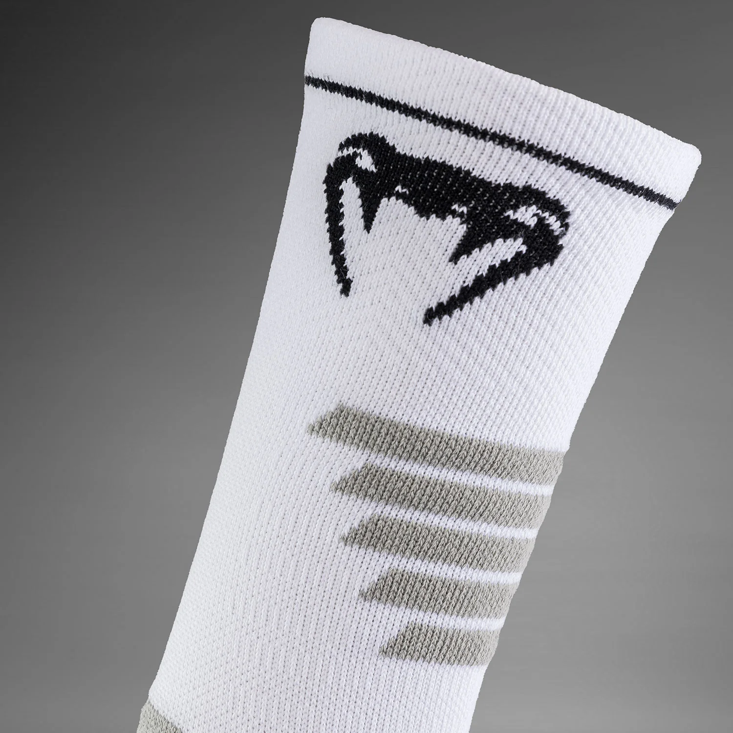 Venum Elite Performance Crew Socks - White/Black - Image 3