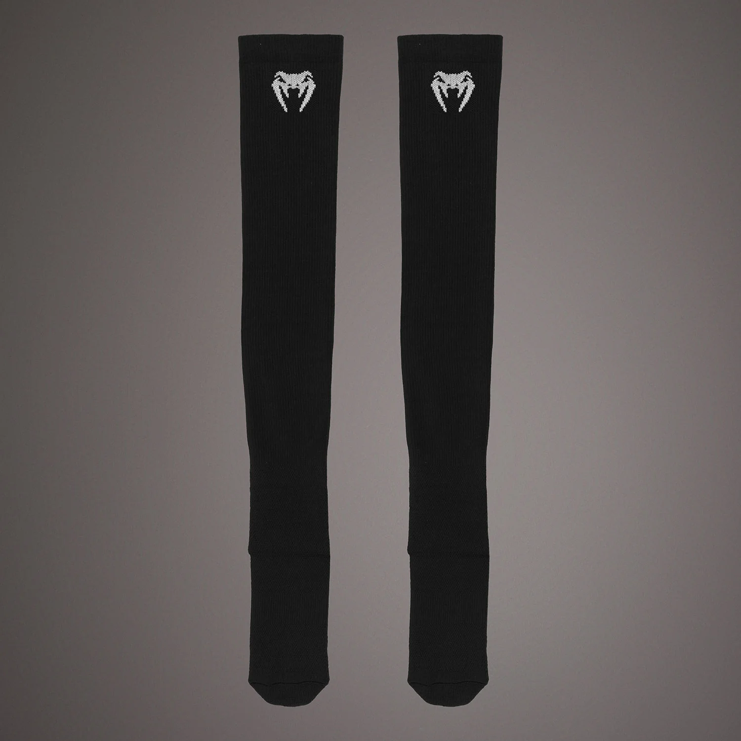 Venum Elite Performance Long Socks - Black/White - Image 2