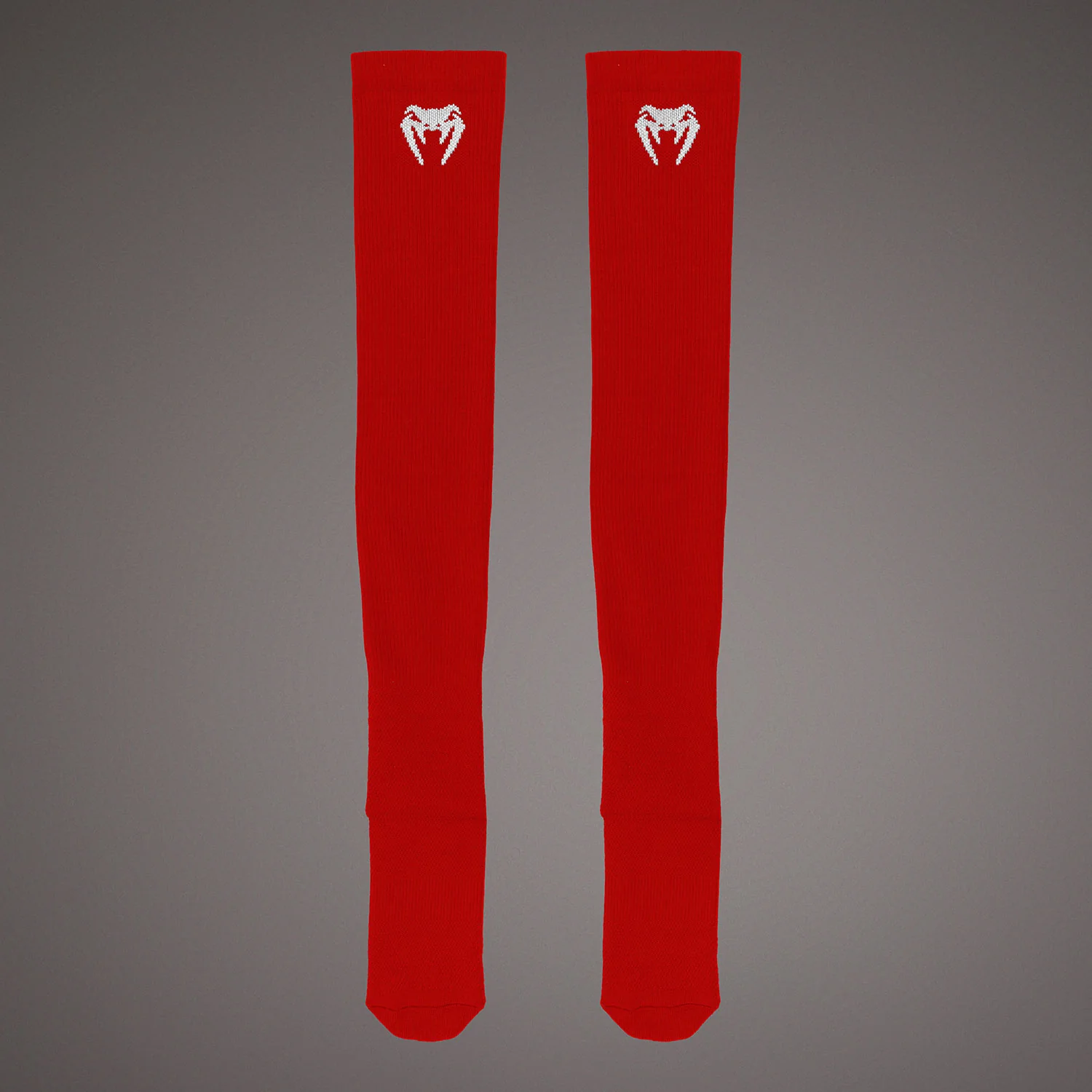 Venum Elite Performance Long Socks - Red/White - Image 2