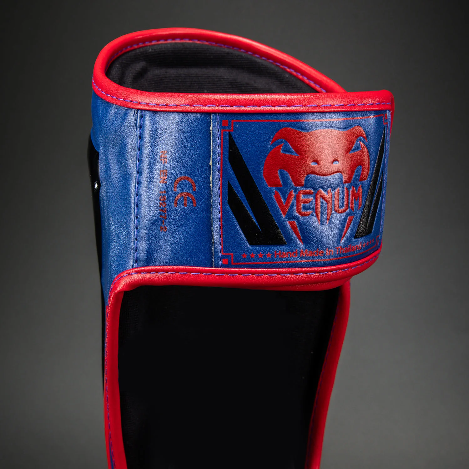 Venum Elite Shin Guards - Dark Blue/Red - Image 5