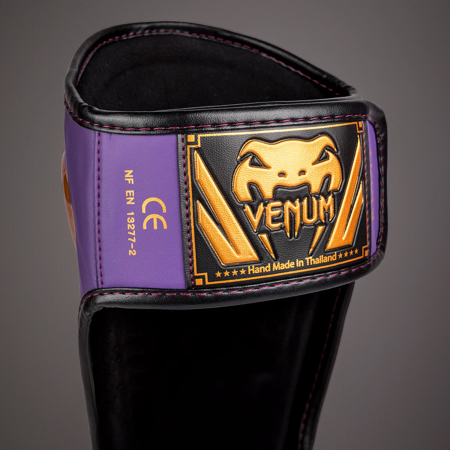 Venum Elite Shin Guards - Dark Purple - Special Edition - Image 5