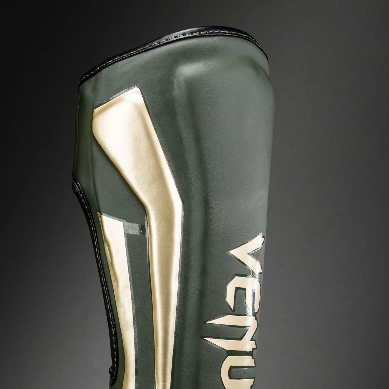 Venum Elite Shin Guards - Khaki - Image 3